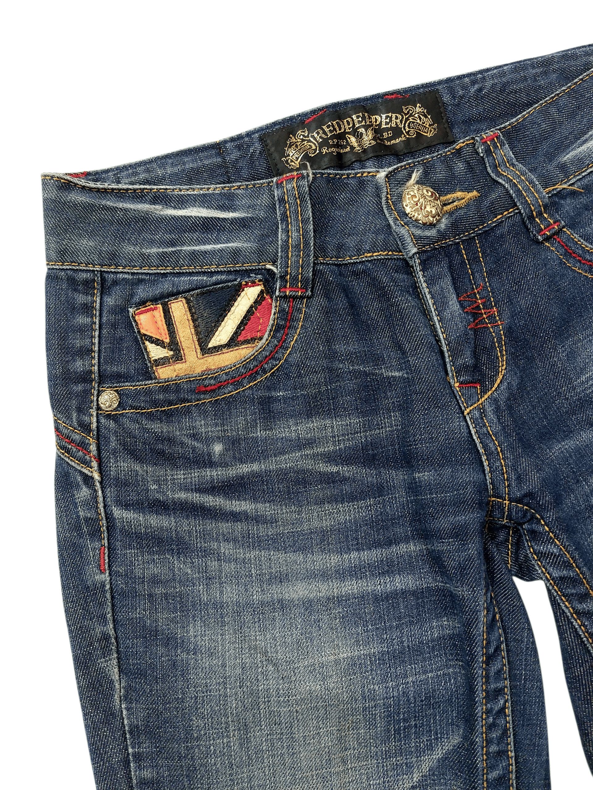 Vintage 🔥Red Pepper Jeans Flare Jack Serika Style Size 26" / US 2 / IT 38 - 4 Thumbnail