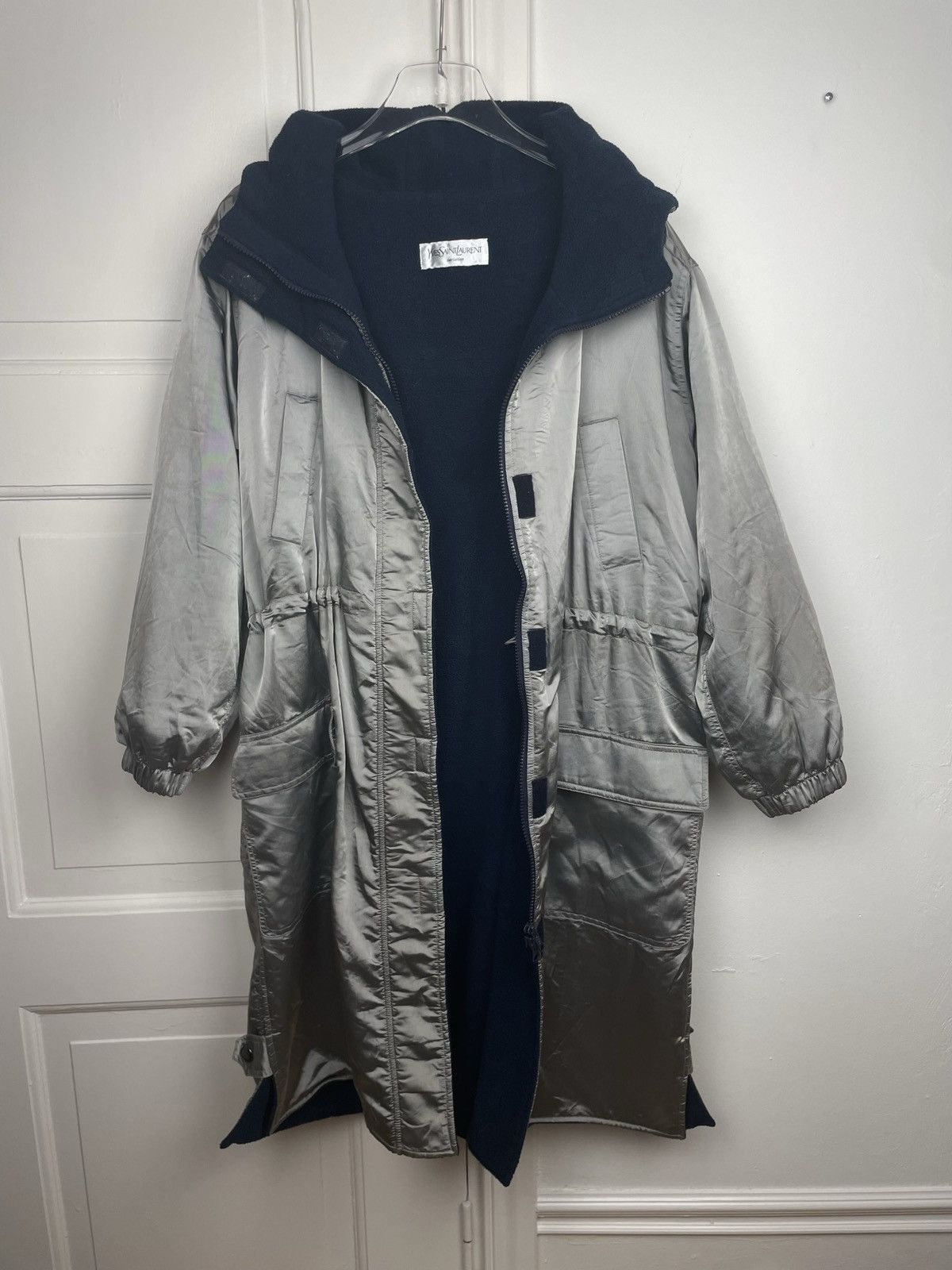 Yves Saint Laurent Yves Saint Laurent jacket parka long bomber nylon outdoor Size US L / EU 52-54 / 3 - 2 Thumbnail