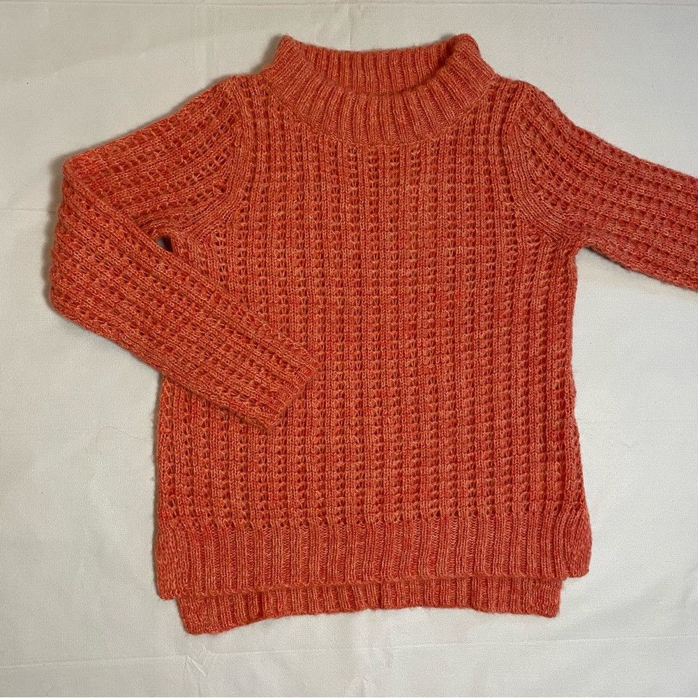 Anthropologie NWT New Anthropologie Field of Flowers Wool Blend Orange Sw Size S / US 4 / IT 40 - 7 Thumbnail