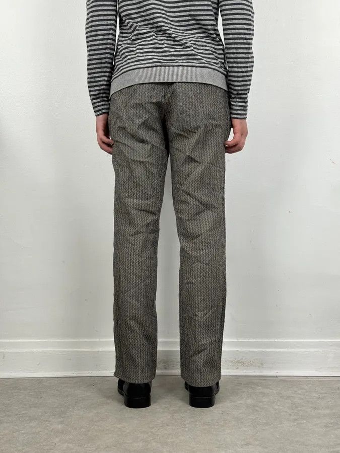 Dries Van Noten Dries Van Noten Grey Classy Wool Mozaic Pants Size US 30 / EU 46 - 4 Thumbnail