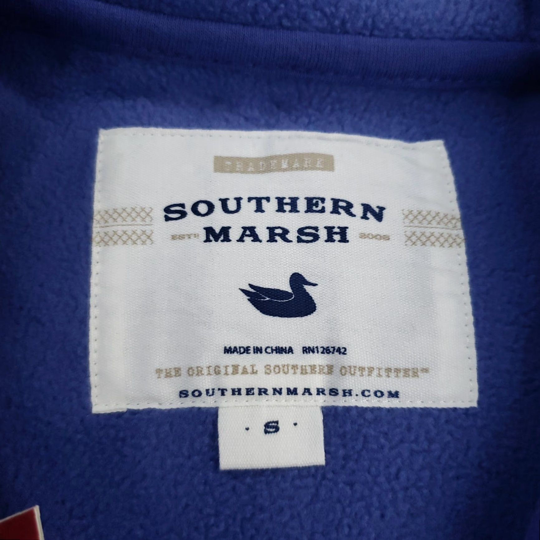 Vintage Southern Marsh Mens Small Gray Fleece Vest Full Zip Hiking Vest Polyester Windbreaker Size US S / EU 44-46 / 1 - 5 Thumbnail
