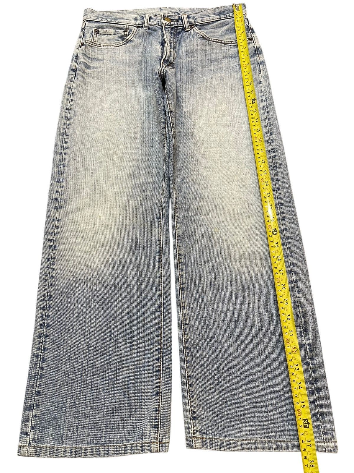 JNCO Vintage Y2K Japanese Brand Blue Faded Wash Wide Leg Baggy Size US 30 / EU 46 - 12 Thumbnail