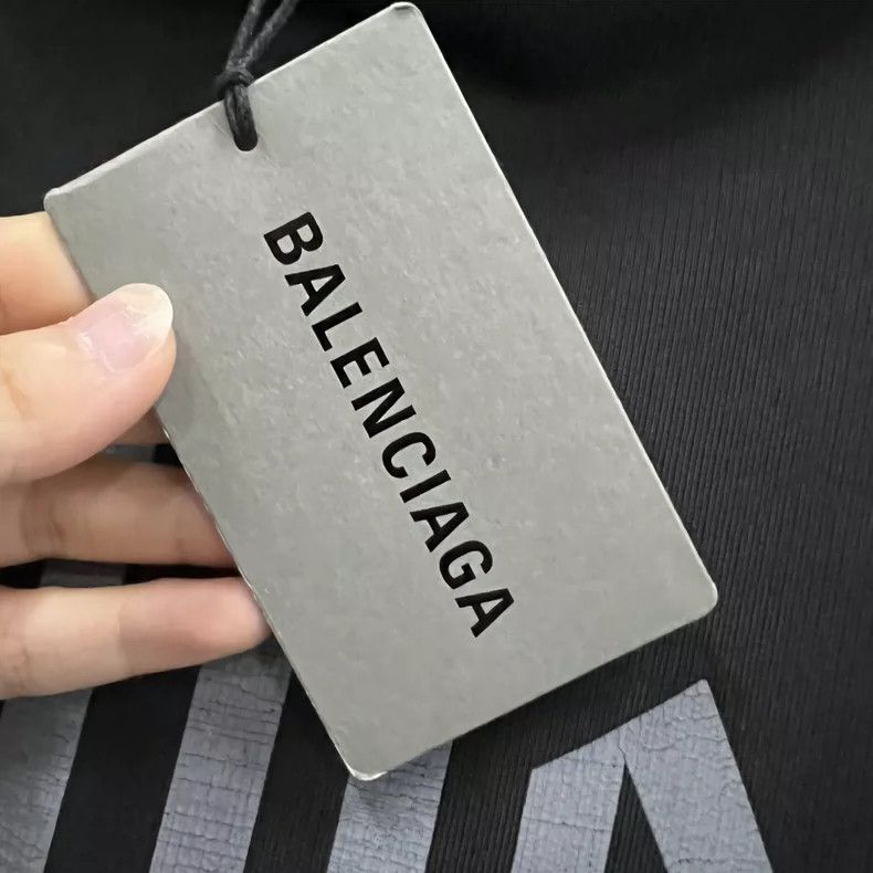 Balenciaga Balenciaga Black print letterhoodie Size US S / EU 44-46 / 1 - 5 Thumbnail
