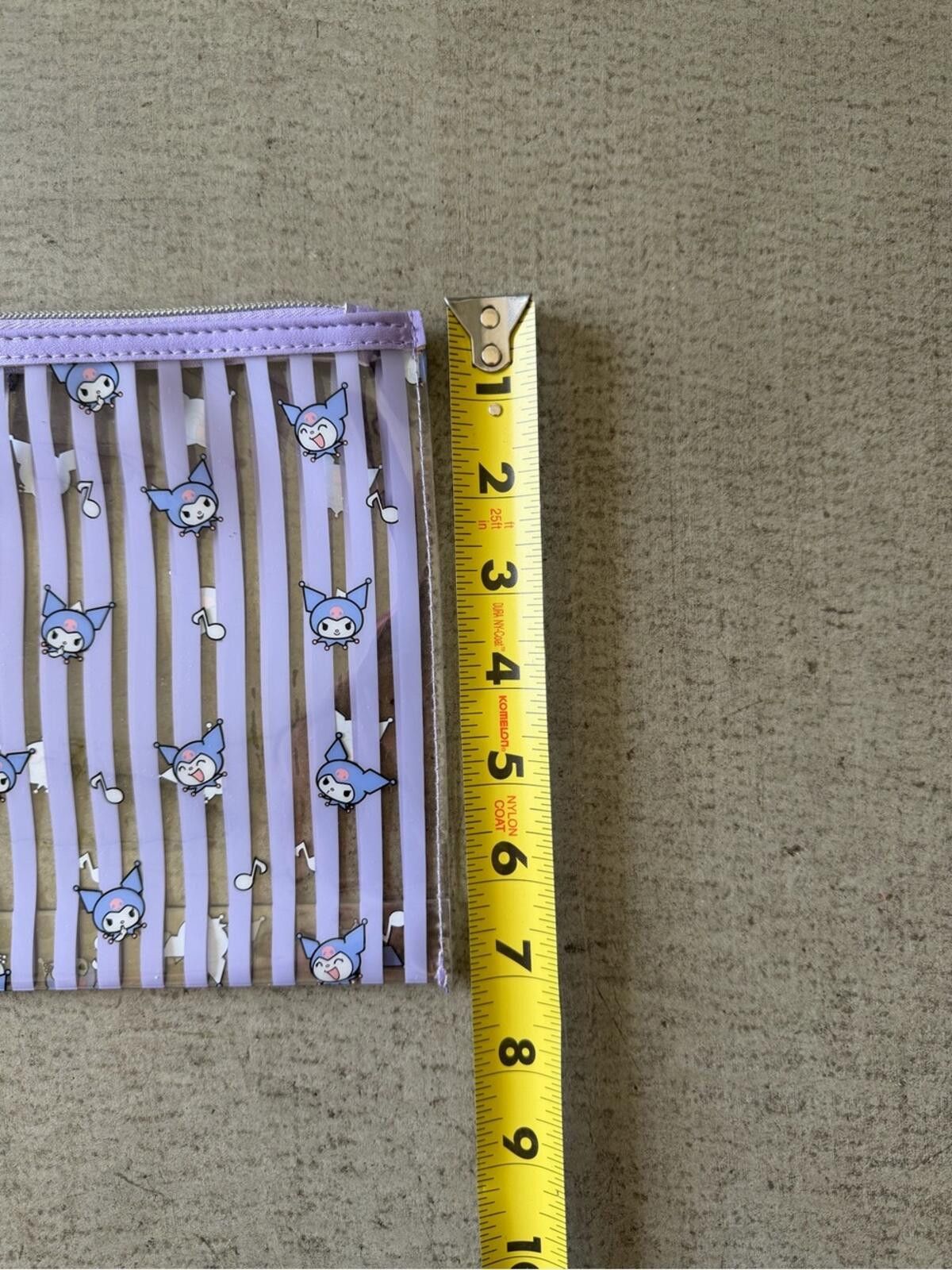Other Sanrio Kuromi Lavender and White Striped Cosmetic Pouch Size ONE SIZE - 6 Thumbnail