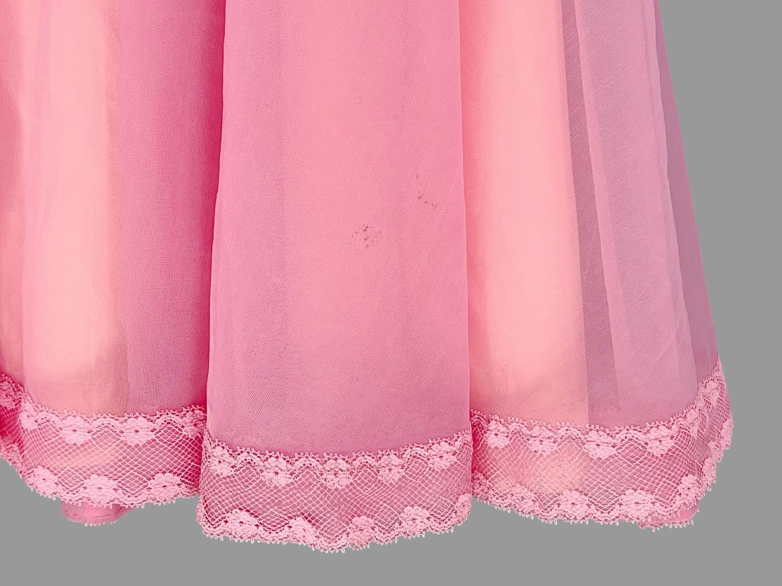Designer 70s Victorian Revival Dress Pink Prairie Size L Gunne Style Size L / US 10 / IT 46 - 4 Thumbnail