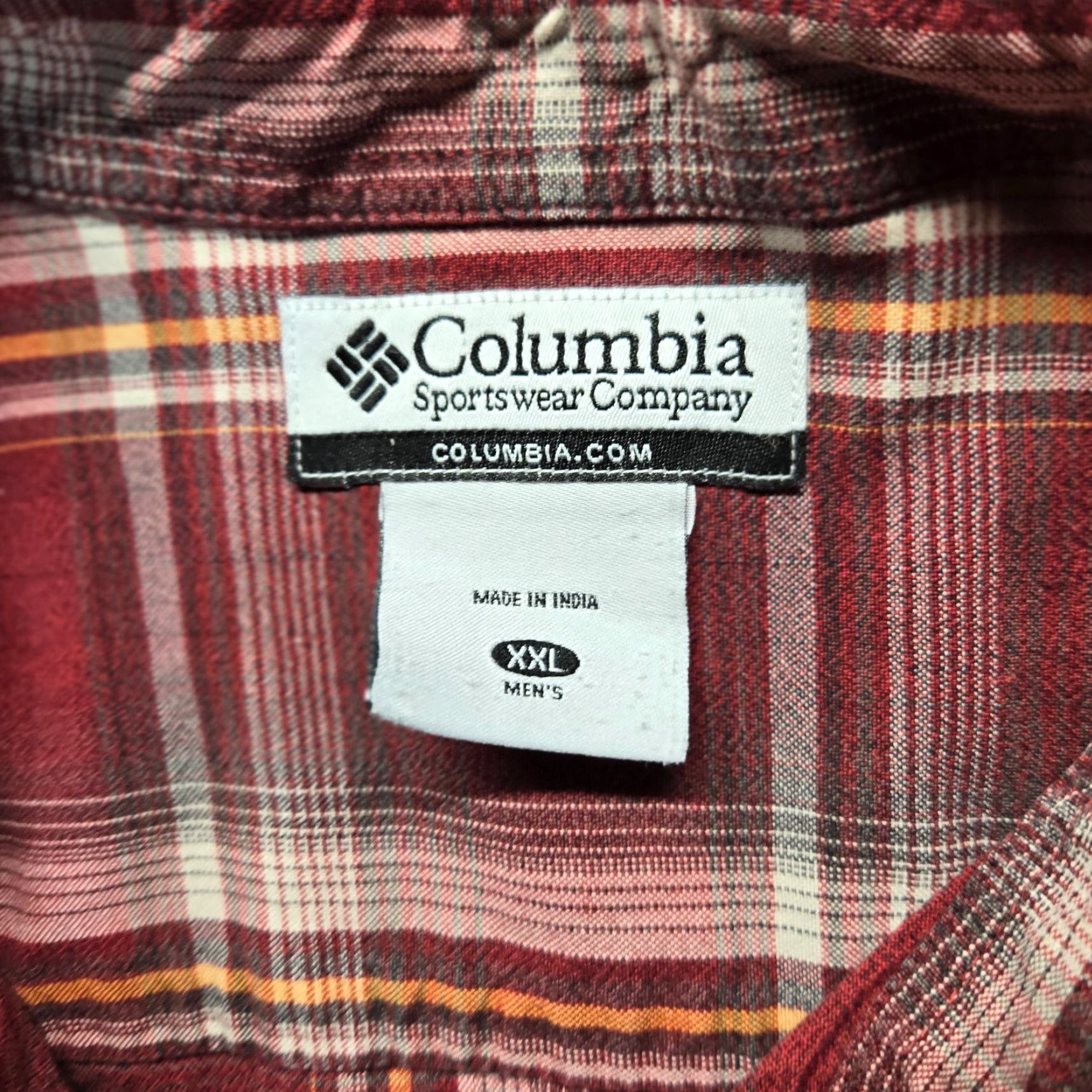 Vintage Columbia Shirt Plaid Long Sleeve Button-Up 2XL Adult Men Red Casual Fashion Shirt Mens Size US XXL / EU 58 / 5 - 3 Thumbnail