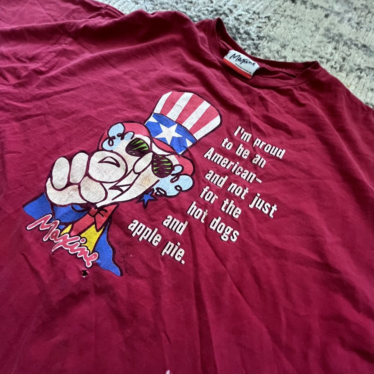 Vintage Vintage America Maxine Proud to be an American Graphic Tee Size US XL / EU 56 / 4 - 2 Thumbnail