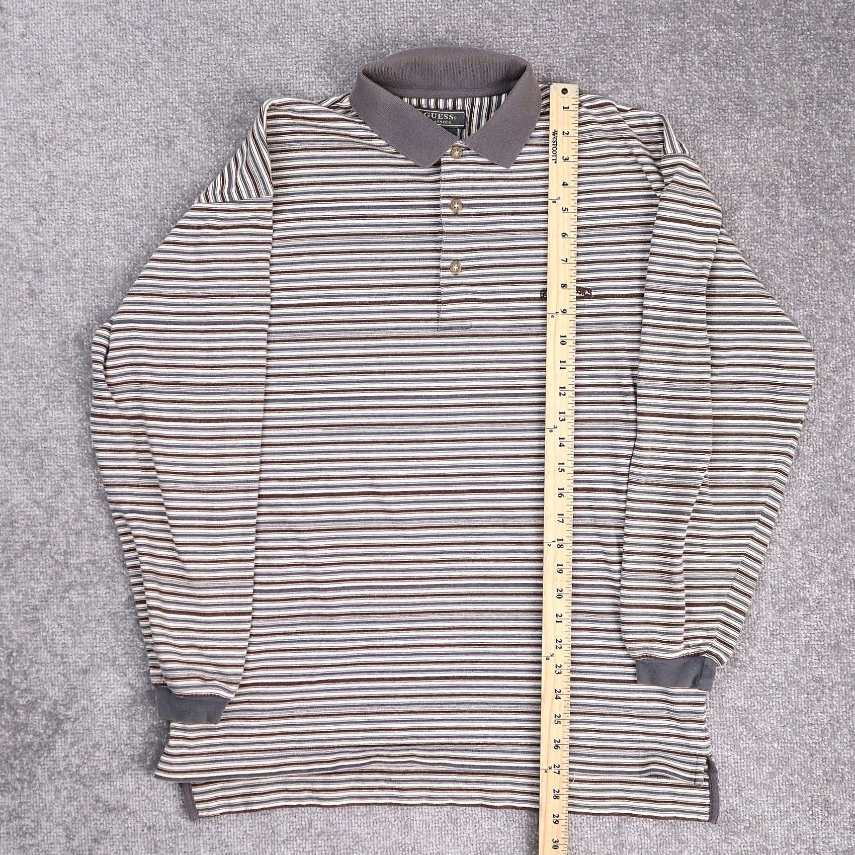 Guess GUESS Classics Shirt Medium Multicolor Long Sleeve Collared Cotton 90s VTG Size US M / EU 48-50 / 2 - 3 Thumbnail