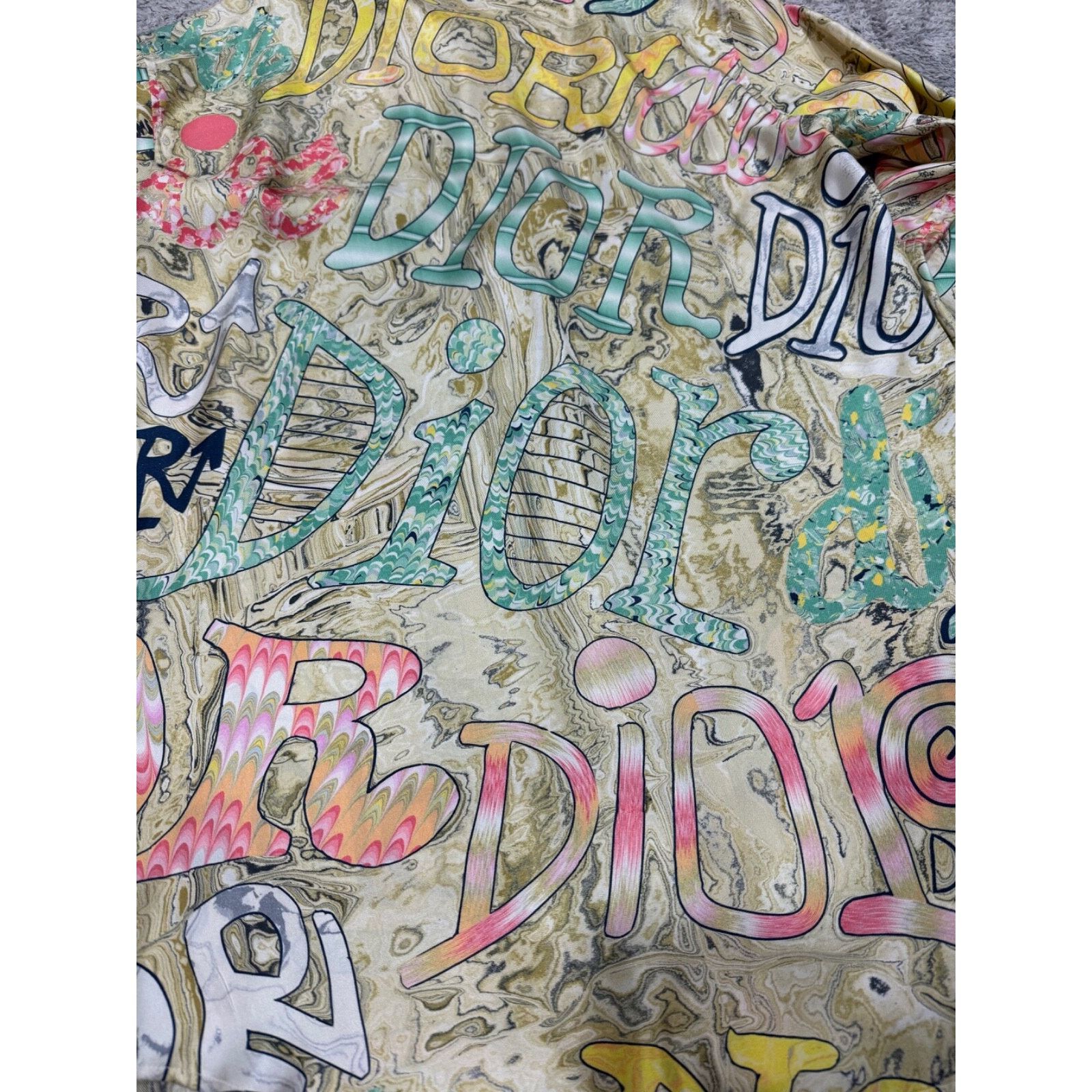 Dior Dior Shawn Stussy Silk Swirl Graffiti Logo Long Sleeve Size US M / EU 48-50 / 2 - 19 Thumbnail
