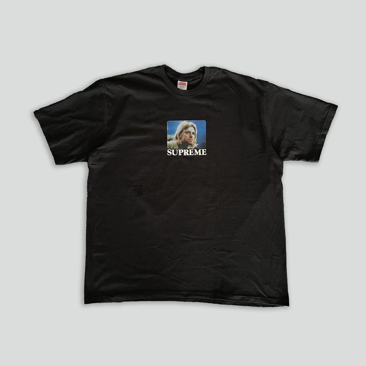 image of Supreme Kurt Cobain Tee Black Ss23, Men's (Size 2XL)