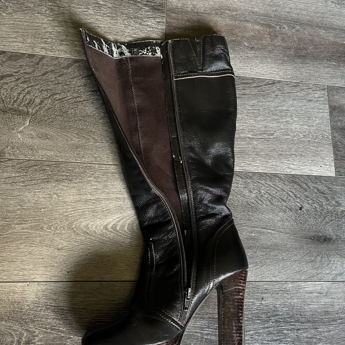 Victoria's Secret Vintage Y2K Victoria Secret Colin Stuart Leather Boots Heels Size US 7 / IT 37 - 6 Thumbnail
