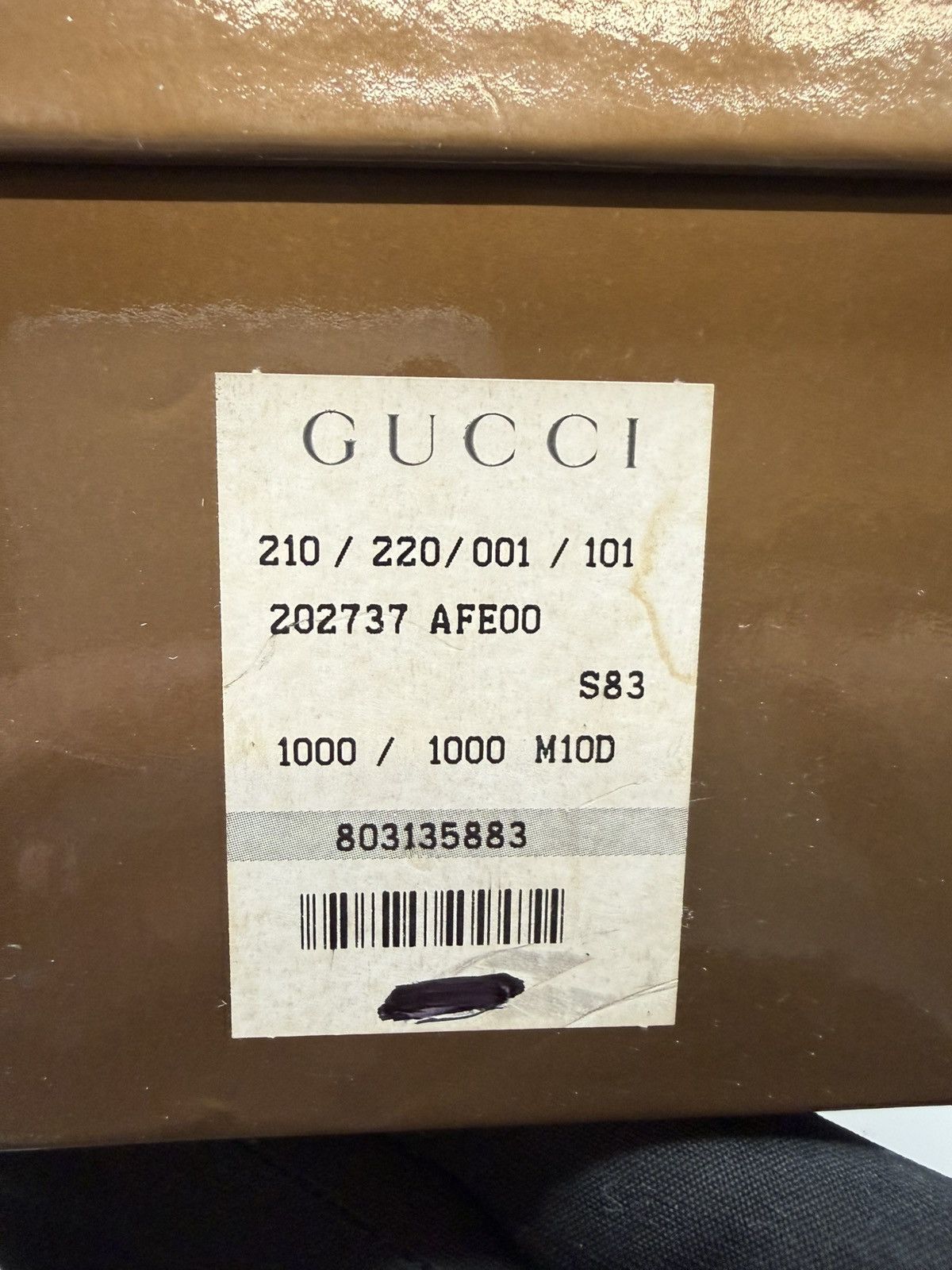 Gucci Gucci "Elizabeth" Studded Tall Boot Black Leather Gold Studs Size US 11 / EU 44 - 23 Thumbnail