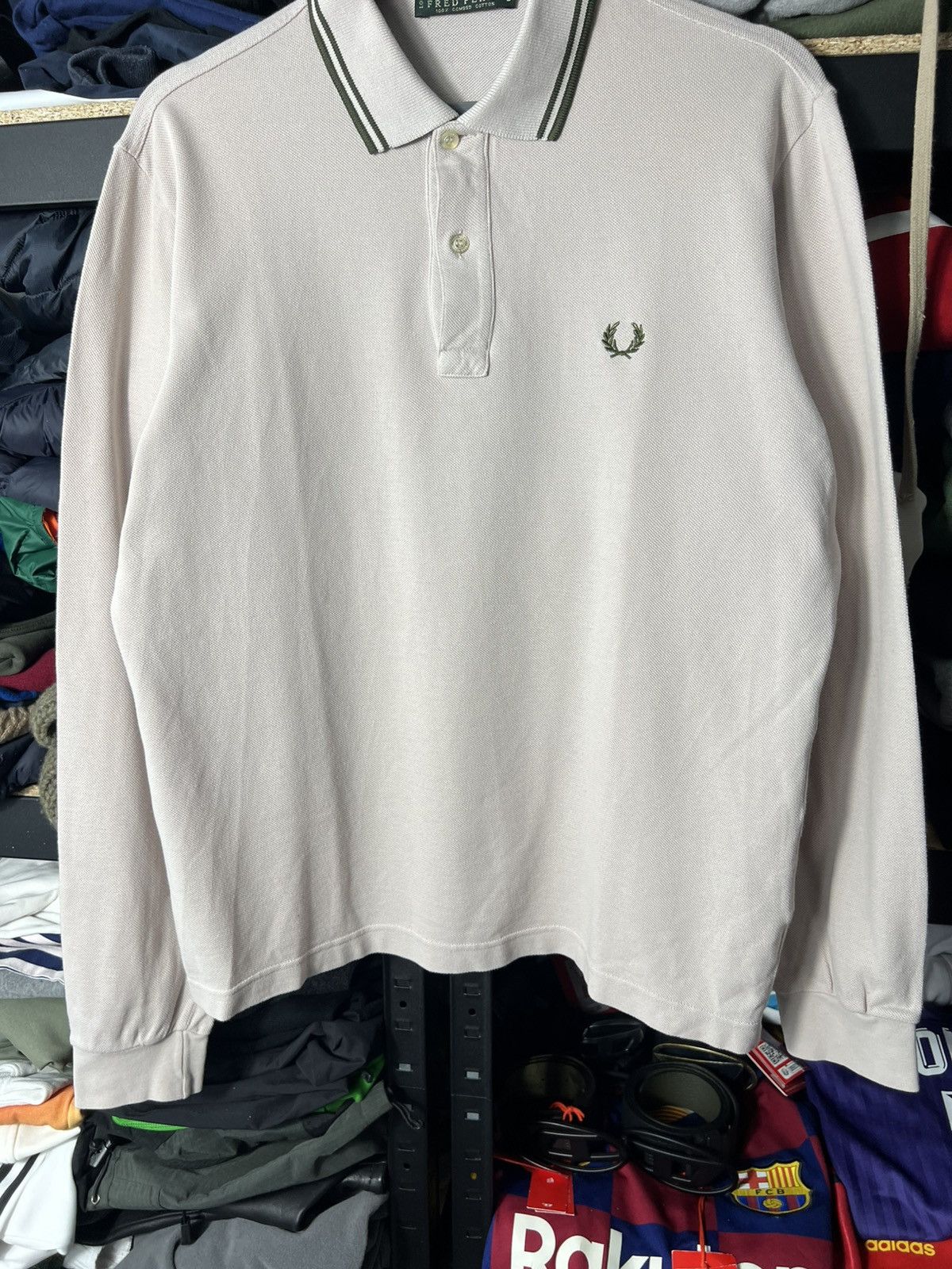 Fred Perry Vintage Fred Perry Long Sleeve Polo Shirt Laurel Logo Size M Size US M / EU 48-50 / 2 - 3 Thumbnail