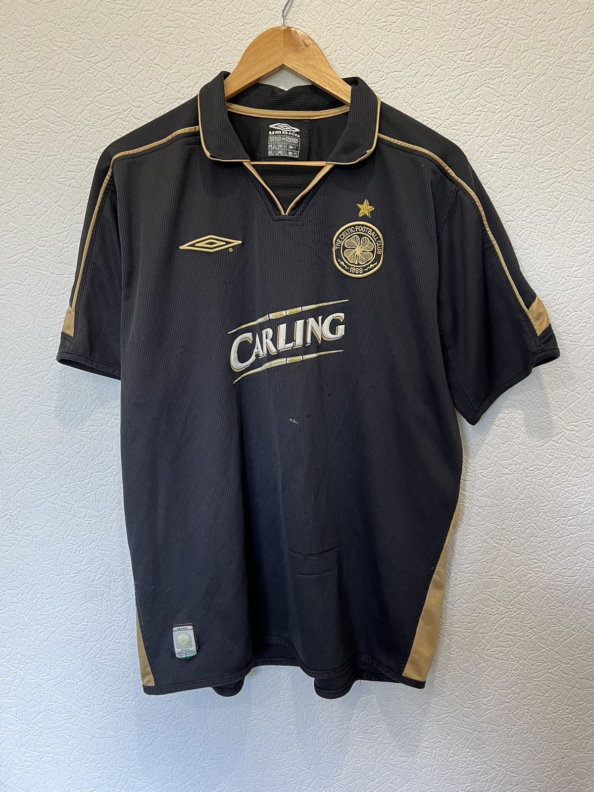 Maillot Umbro 2002 entrainement Vert irlande jersey vintage Shirt - XL
