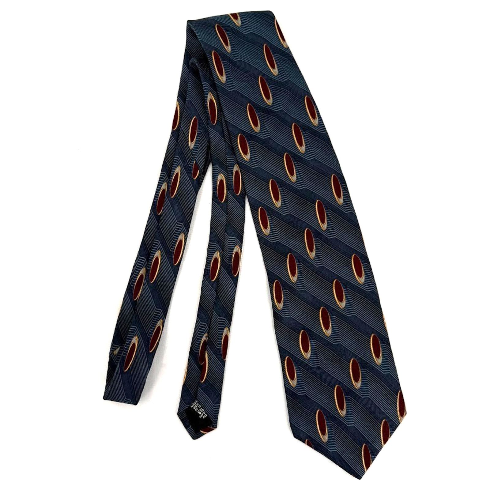 Bill Blass Vintage Bill Blass Black Label Silk Tie Geometric Size ONE SIZE - 2 Thumbnail