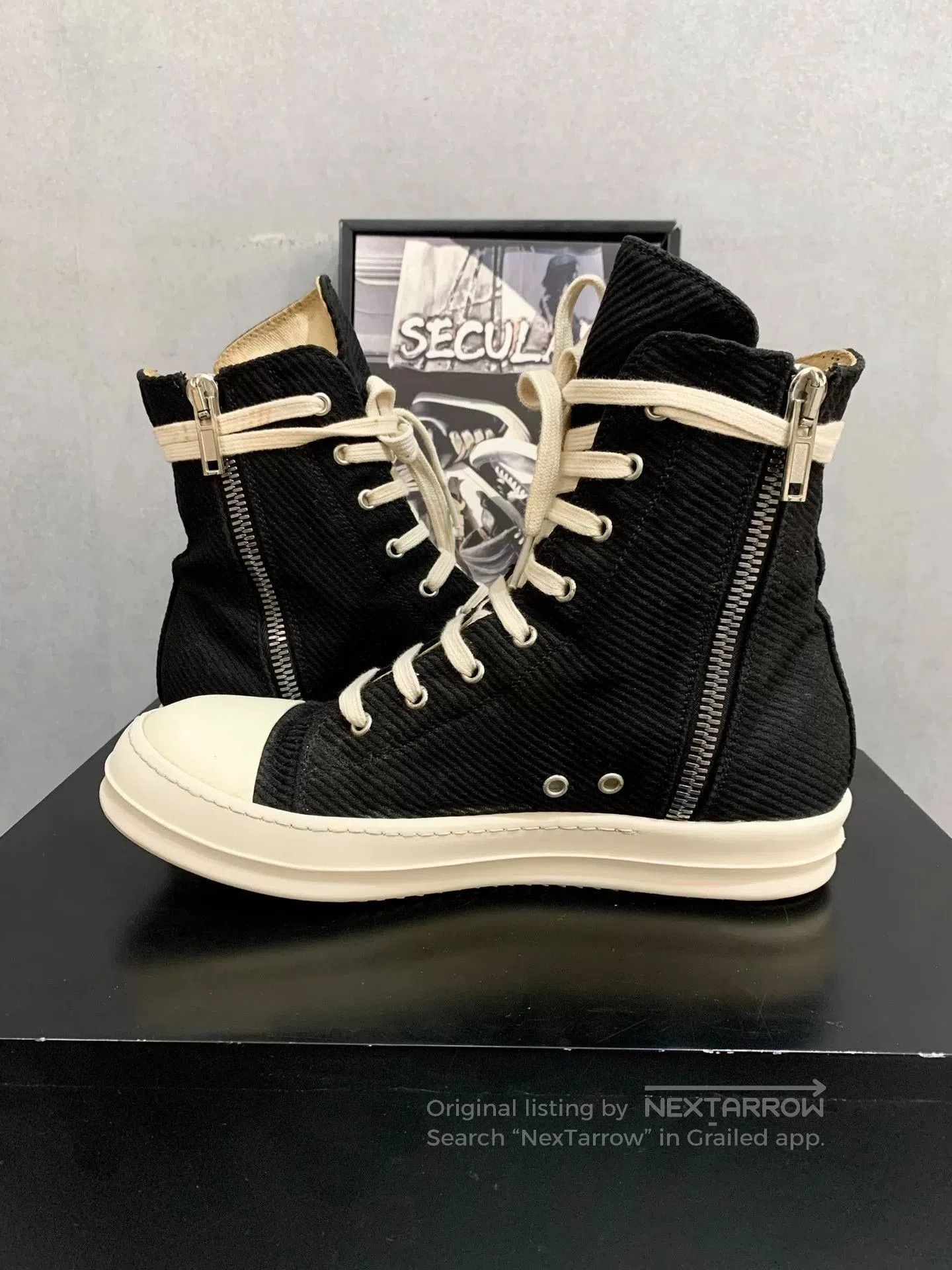 Rick Owens rick owens high. Size US 10.5 / EU 43-44 - 6 Thumbnail