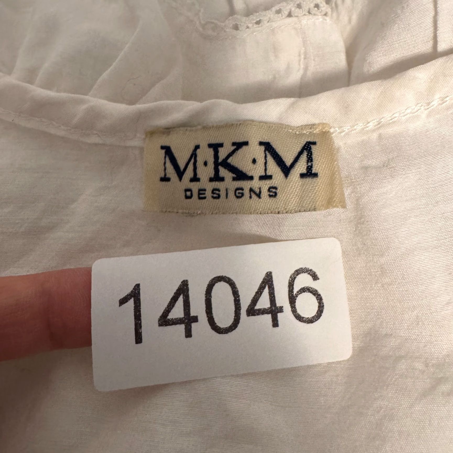 Vintage Y2K Vintage Shirt White M Boho Coquette Ruffle Sleeveless Wrap Fairy Regular MKM Womens/Girls (Size M) Size M / US 6-8 / IT 42-44 - 7 Thumbnail