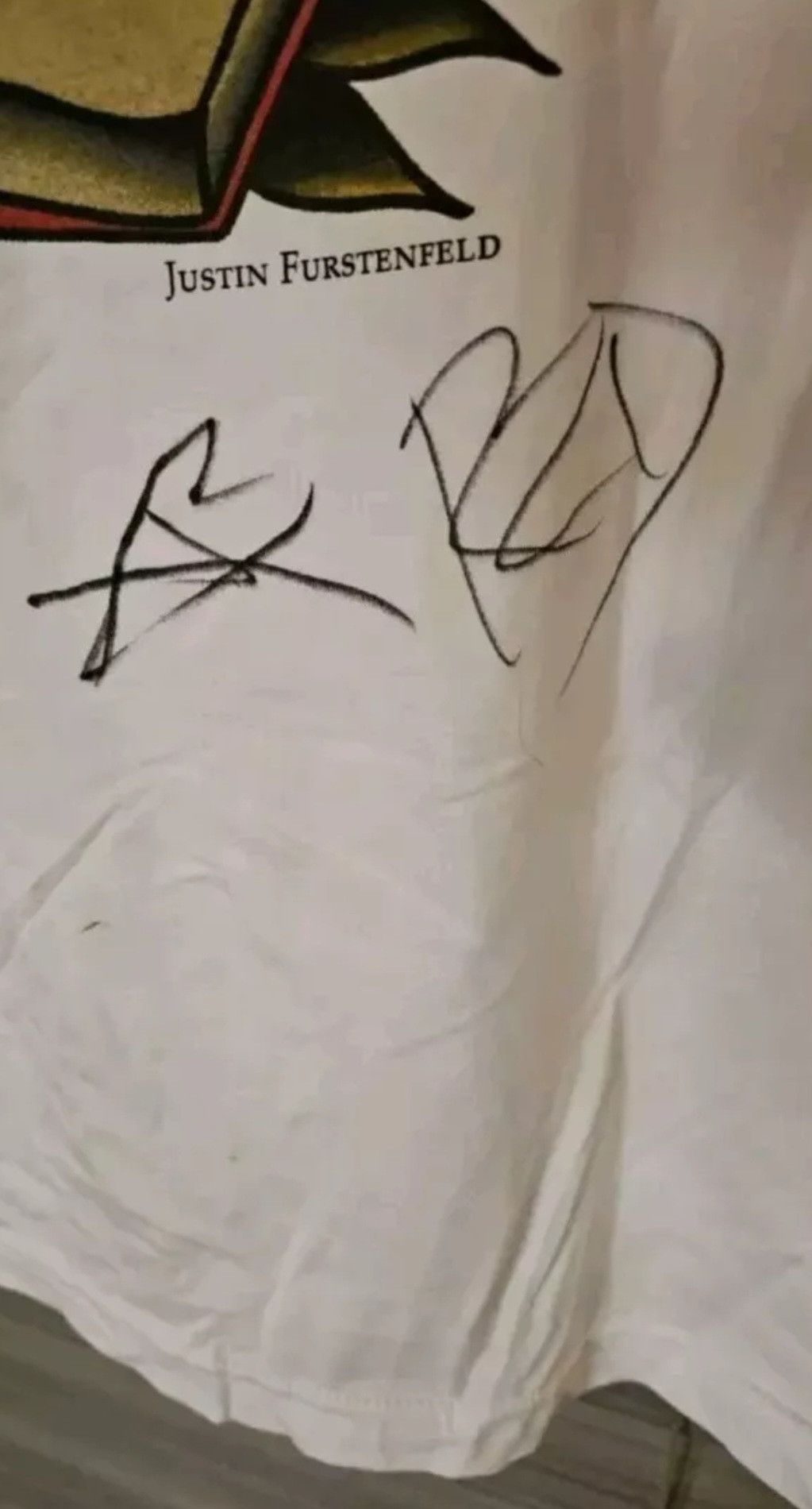 Canvas SIGNED Blue October 2017 Tour Shirt Justin Furstenfeld, Ryan Size US L / EU 52-54 / 3 - 3 Thumbnail