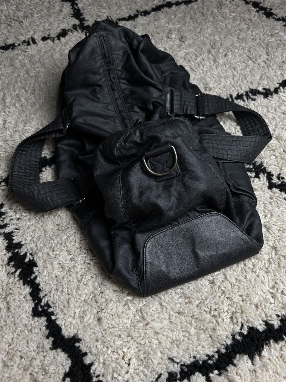 Belstaff Belstaff Archival Nylon Leather Shoulder Bag Size ONE SIZE - 9 Thumbnail