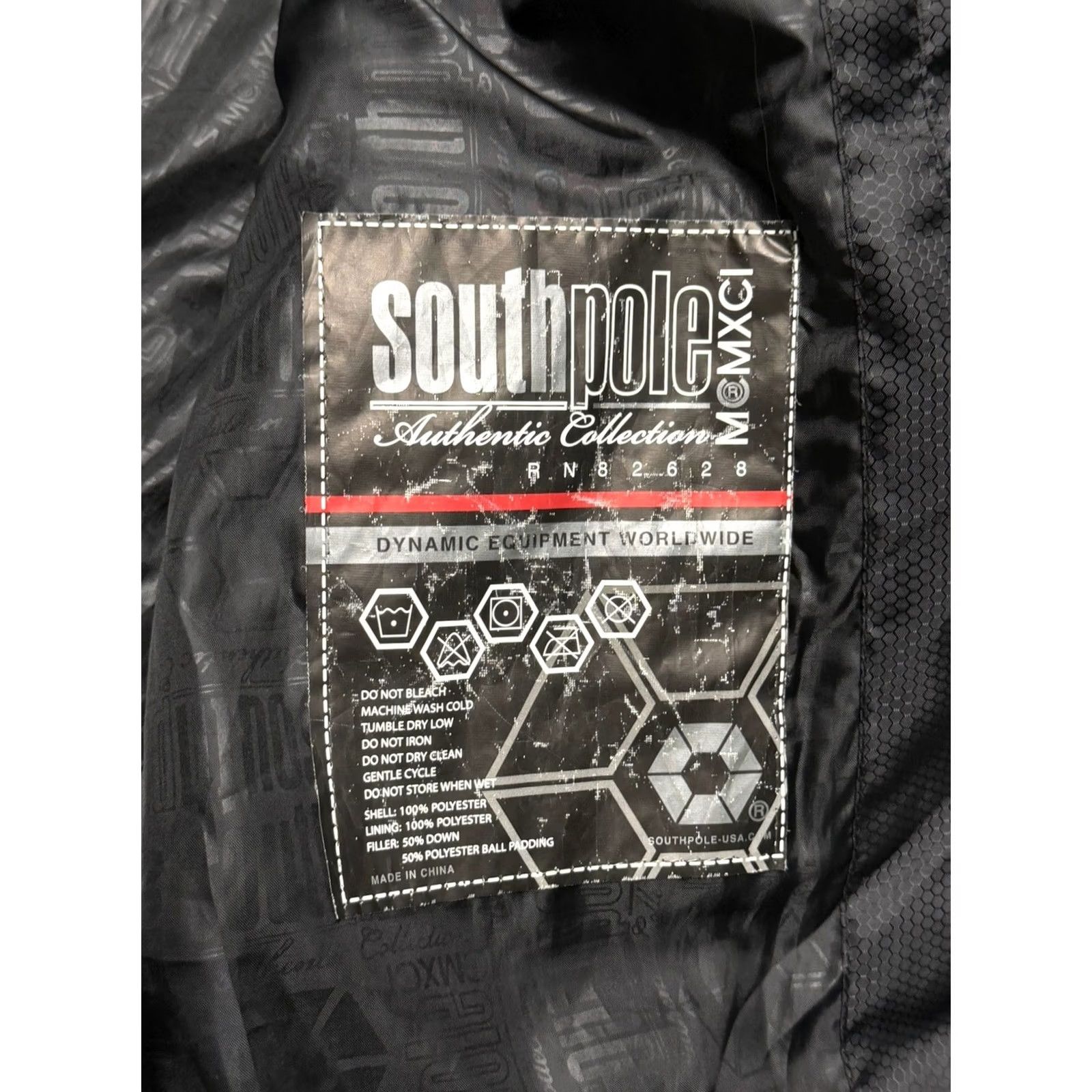Southpole VINTAGE Southpole Puffer Jacket Men XL Black Zip Hooded Down 90s Hip Hop EUC Size US XL / EU 56 / 4 - 7 Thumbnail