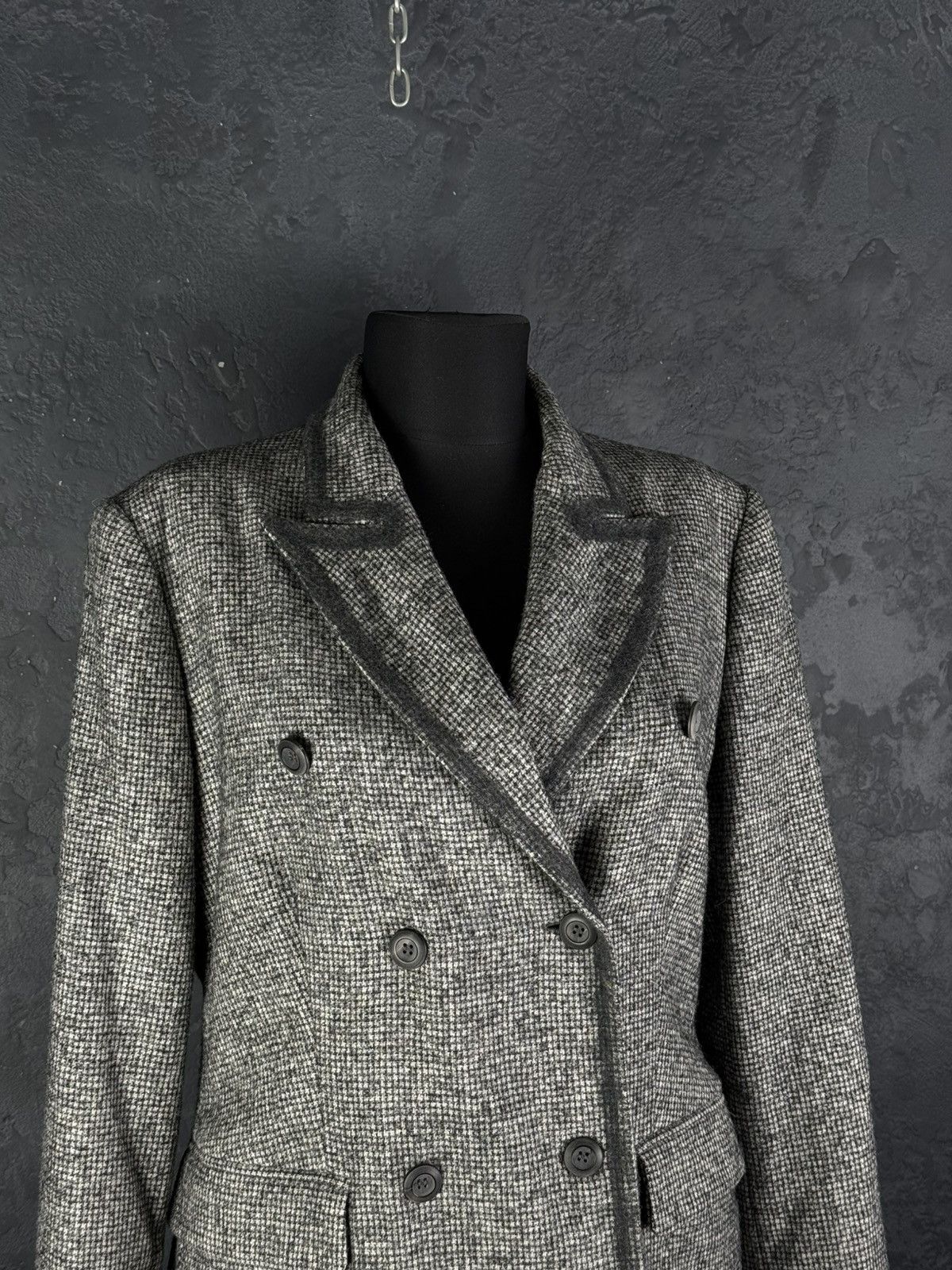 Boglioli BOGLIOLI Women’s Double - Breasted Wool Blazer Jacket Italy Size L / US 10 / IT 46 - 2 Thumbnail