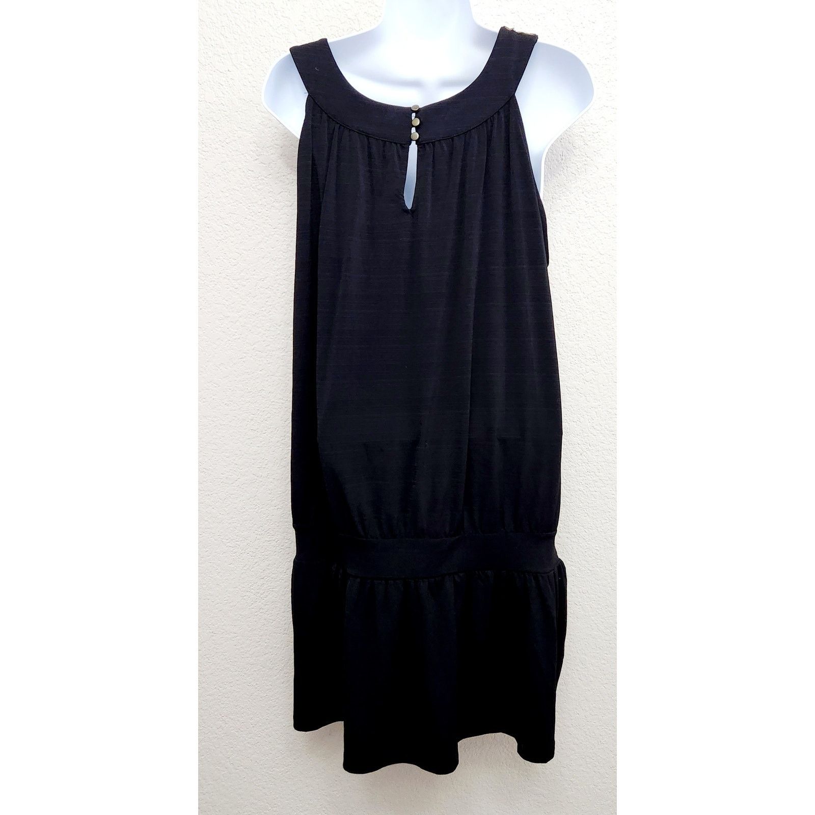 Apt. 9 Apt 9 Black Bronze Metal Stud Sleeveless Mini Dress Large Size L / US 10 / IT 46 - 3 Thumbnail