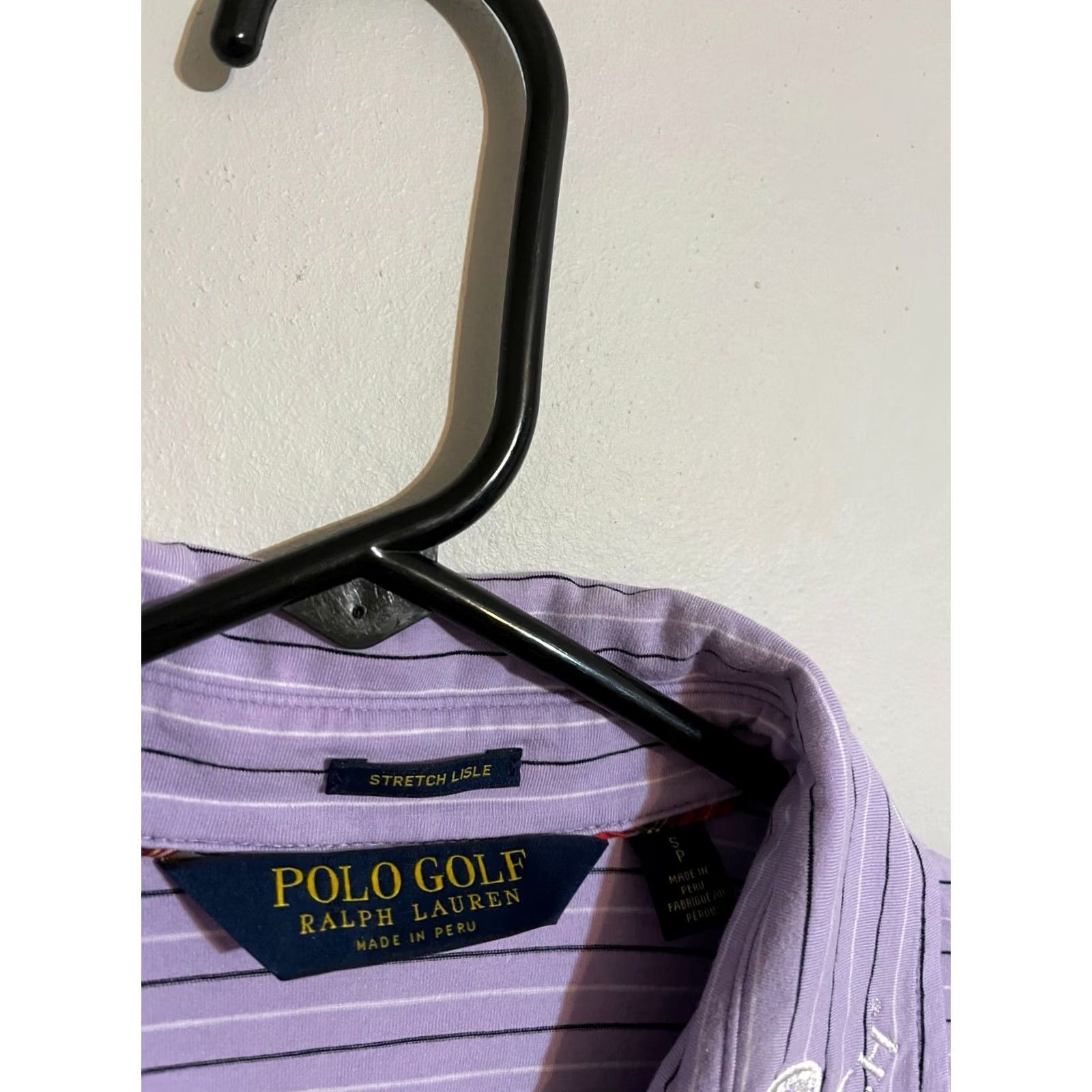Polo Ralph Lauren Polo Ralph Lauren Golf Shirt NetJets Zurich Purple Stripes Lisle Men's Small S Size US S / EU 44-46 / 1 - 3 Thumbnail