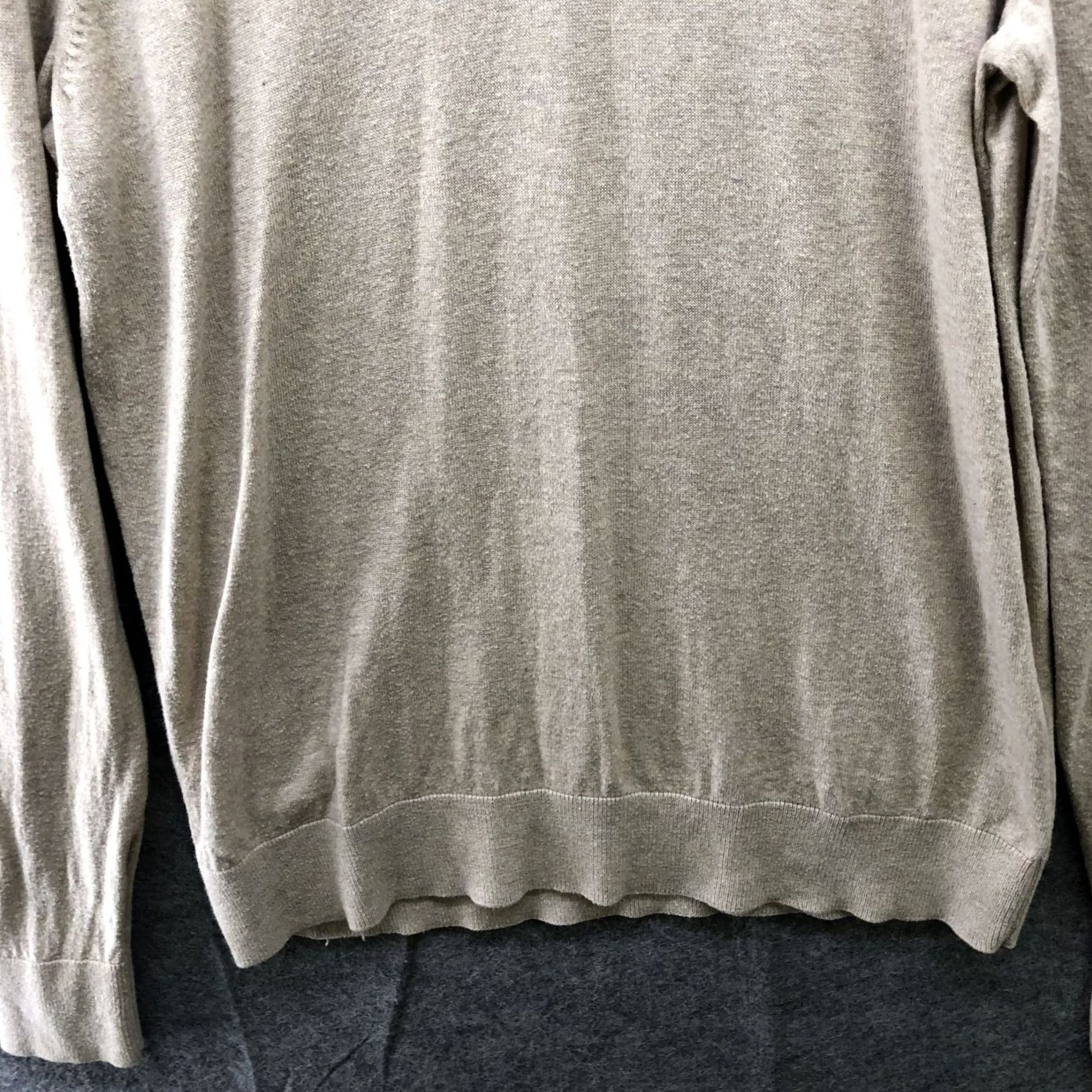 Abercrombie & Fitch Abercrombie & Fitch V-neck Sweater Mens XXL Beige Wool Blend Pullover Sand Size US XXL / EU 58 / 5 - 4 Thumbnail