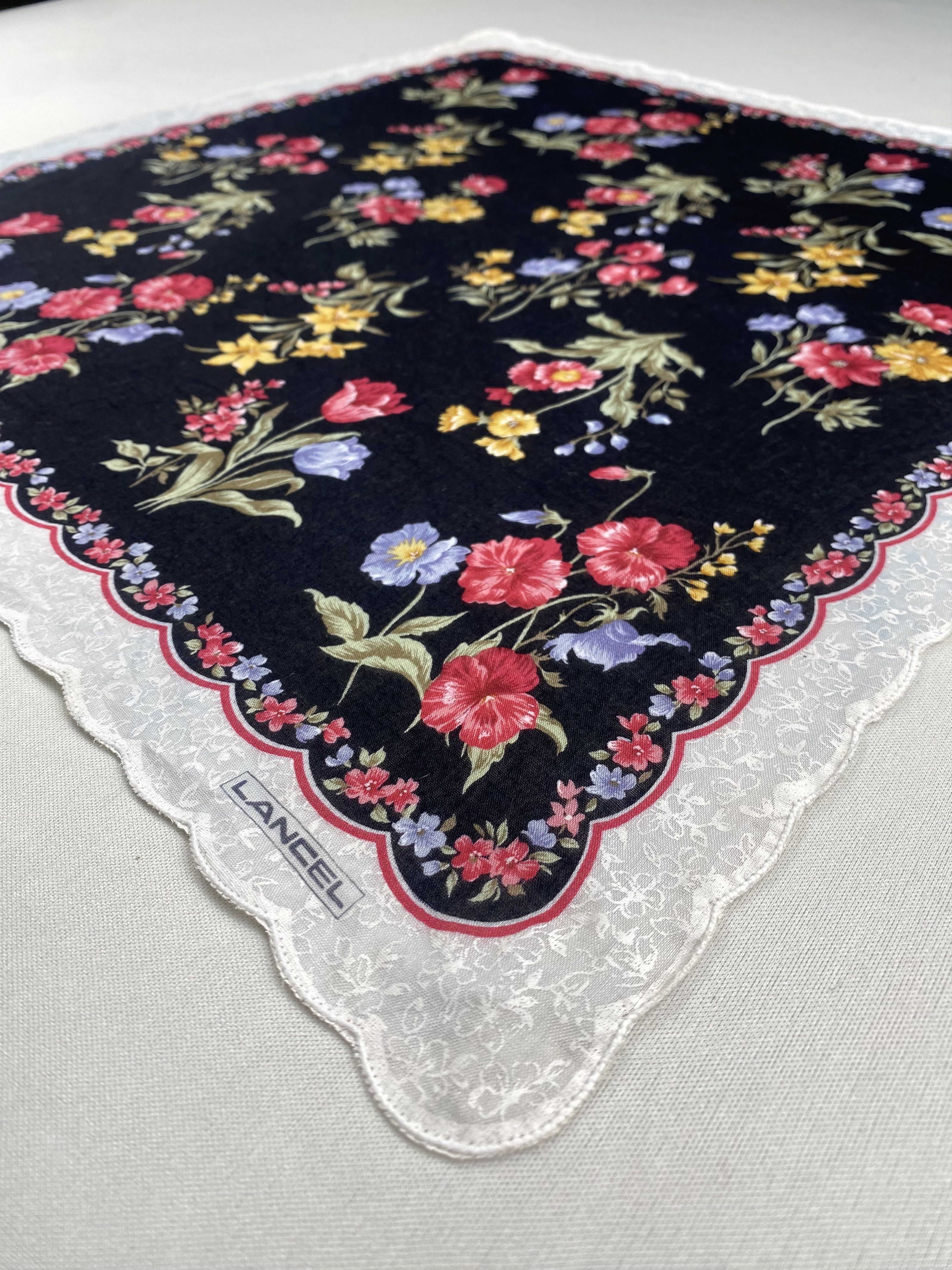 Lancel Vintage Lancel Handkerchief Pocket Square Bandana HM0001 Size ONE SIZE - 4 Thumbnail