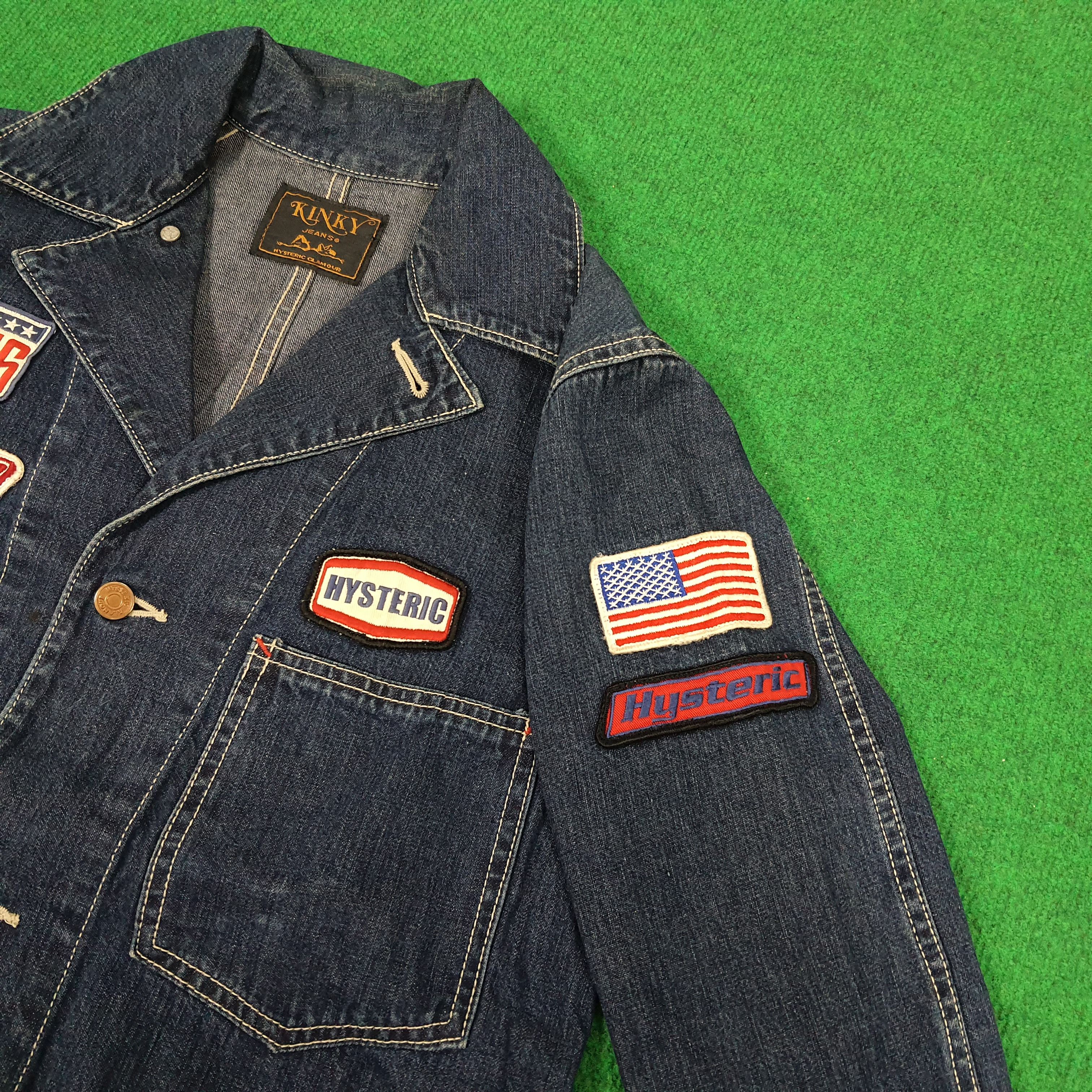 Hysteric Glamour × Japanese Brand Vintage Kinky by Hysteric Glamour Patches Denim Jacket Size US S / EU 44-46 / 1 - 5 Thumbnail