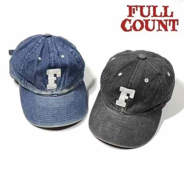 Full Count & Co. FULLCOUNT Washed Denim Embroidered Baseball Cap Size ONE SIZE - 1 Thumbnail