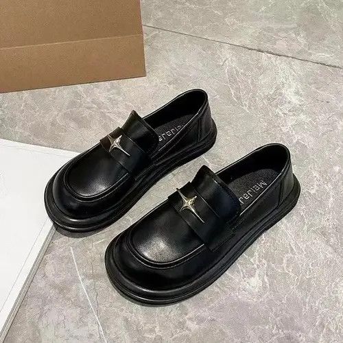 Designer × Japanese Brand × Vintage Retro British style black soft-soled loafers Size US 7.5 / IT 37.5 - 1 Thumbnail