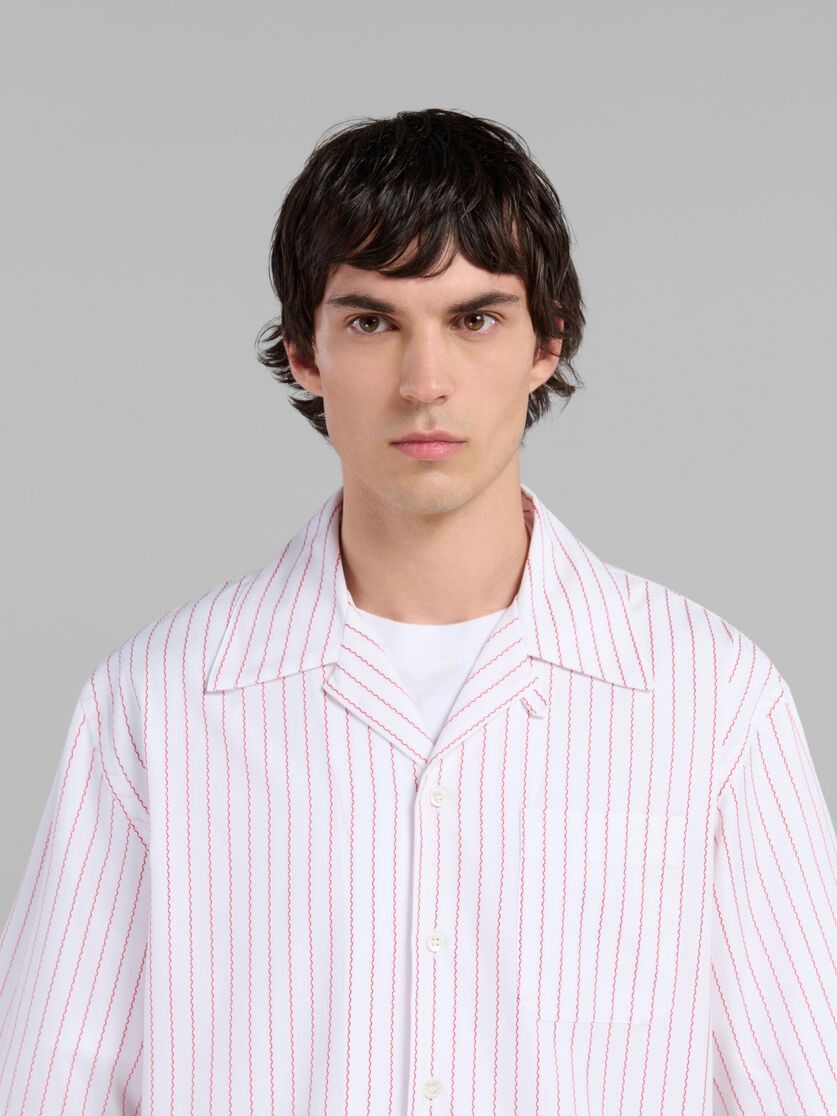 Marni o1w1db10125 Poplin Bowling Shirt in White Size US M / EU 48-50 / 2 - 3 Thumbnail