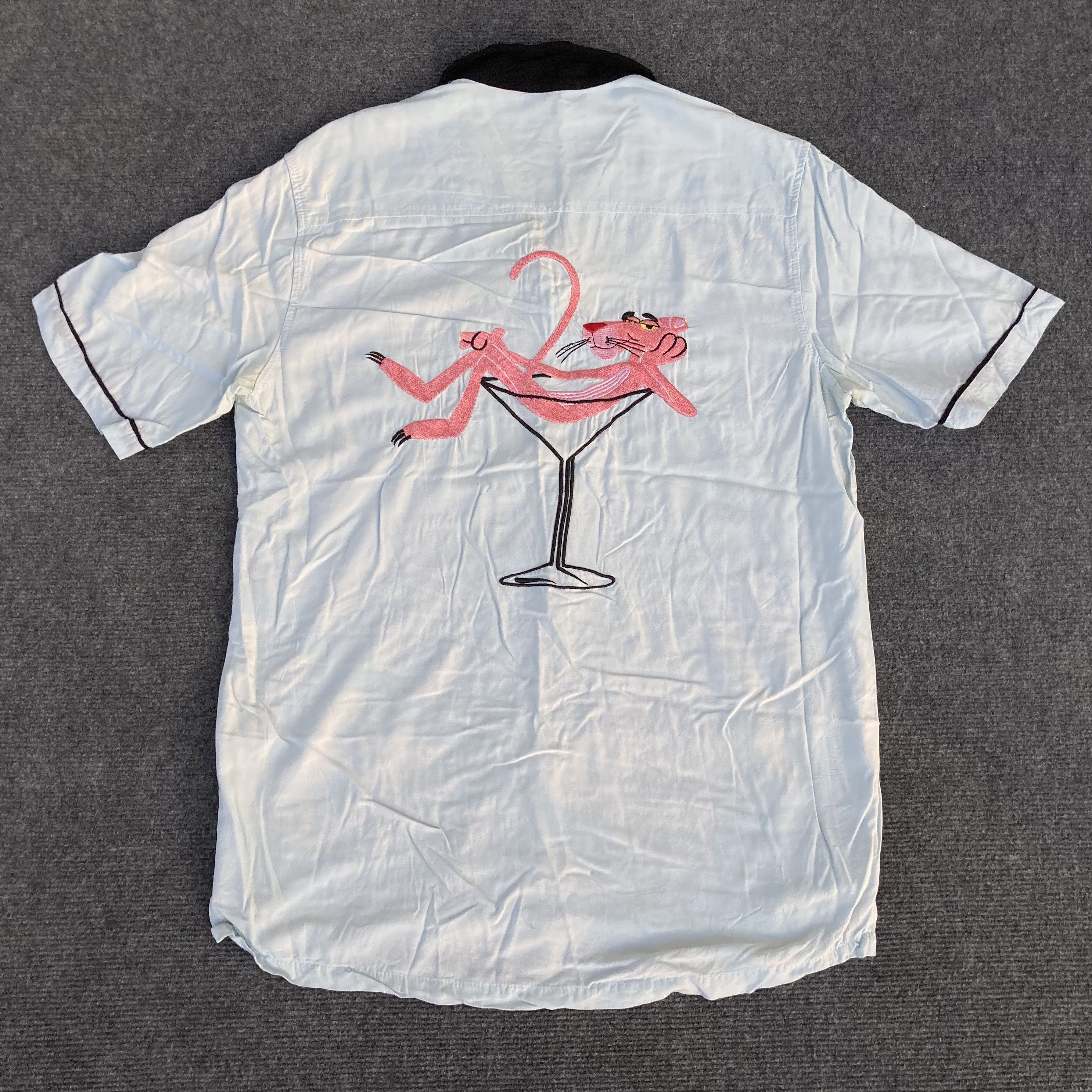 ウェア・シャツ HUF Pink Panther Bowling Shirt INTRODUCING THE HUF X PINK PANTHER COLLABORATION