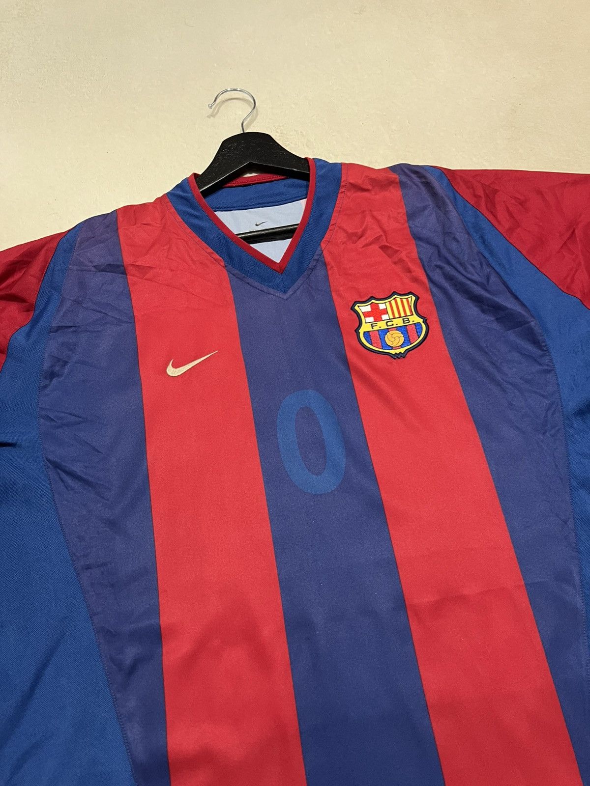 Nike Barcelona 2002-03 Nike Home Jersey #Xavi6 Size US XL / EU 56 / 4 - 2 Thumbnail