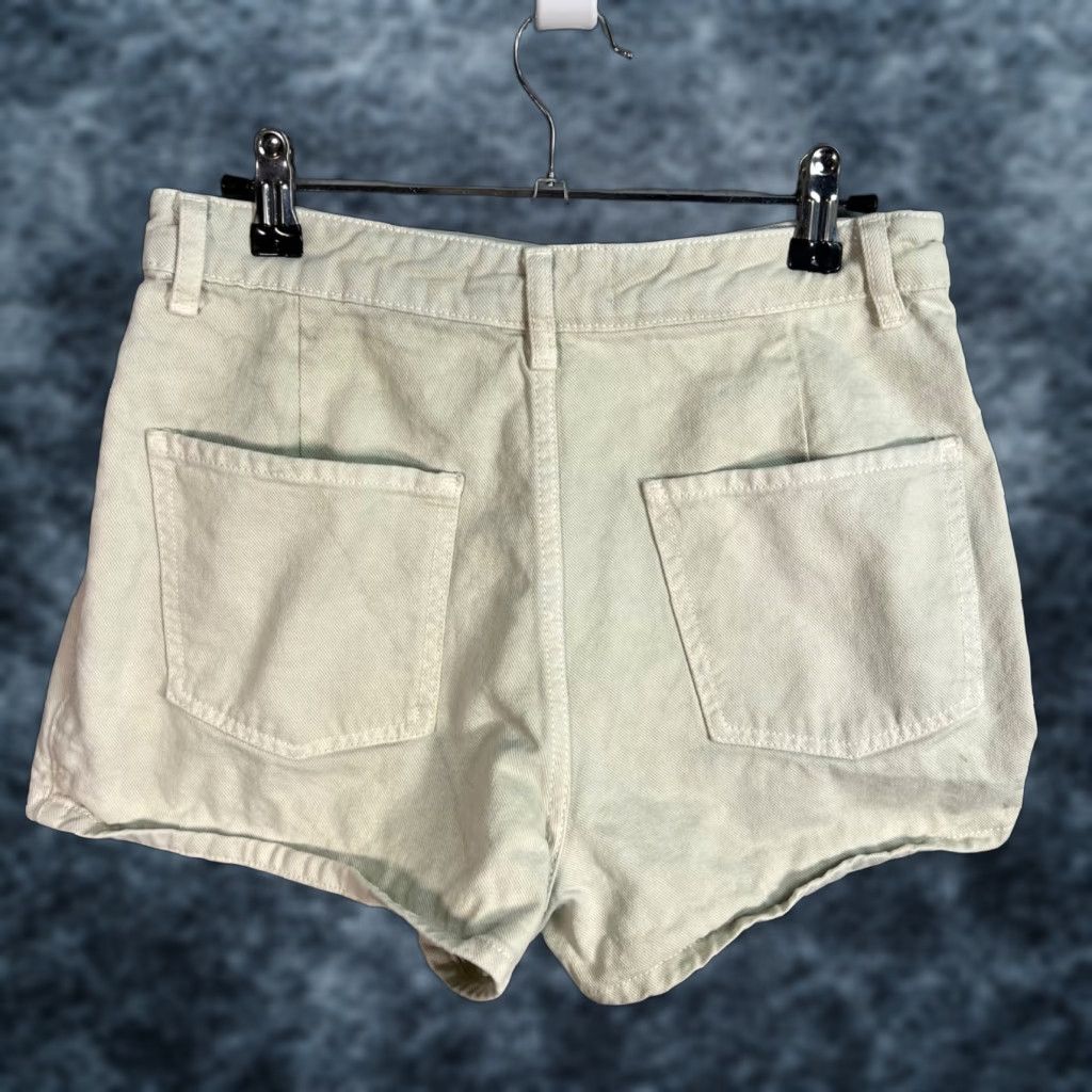 Zara VINTAGE Zara Womens XS Light Green Cotton Cargo Wrap Shorts Size 26" / US 2 / IT 38 - 1 Thumbnail