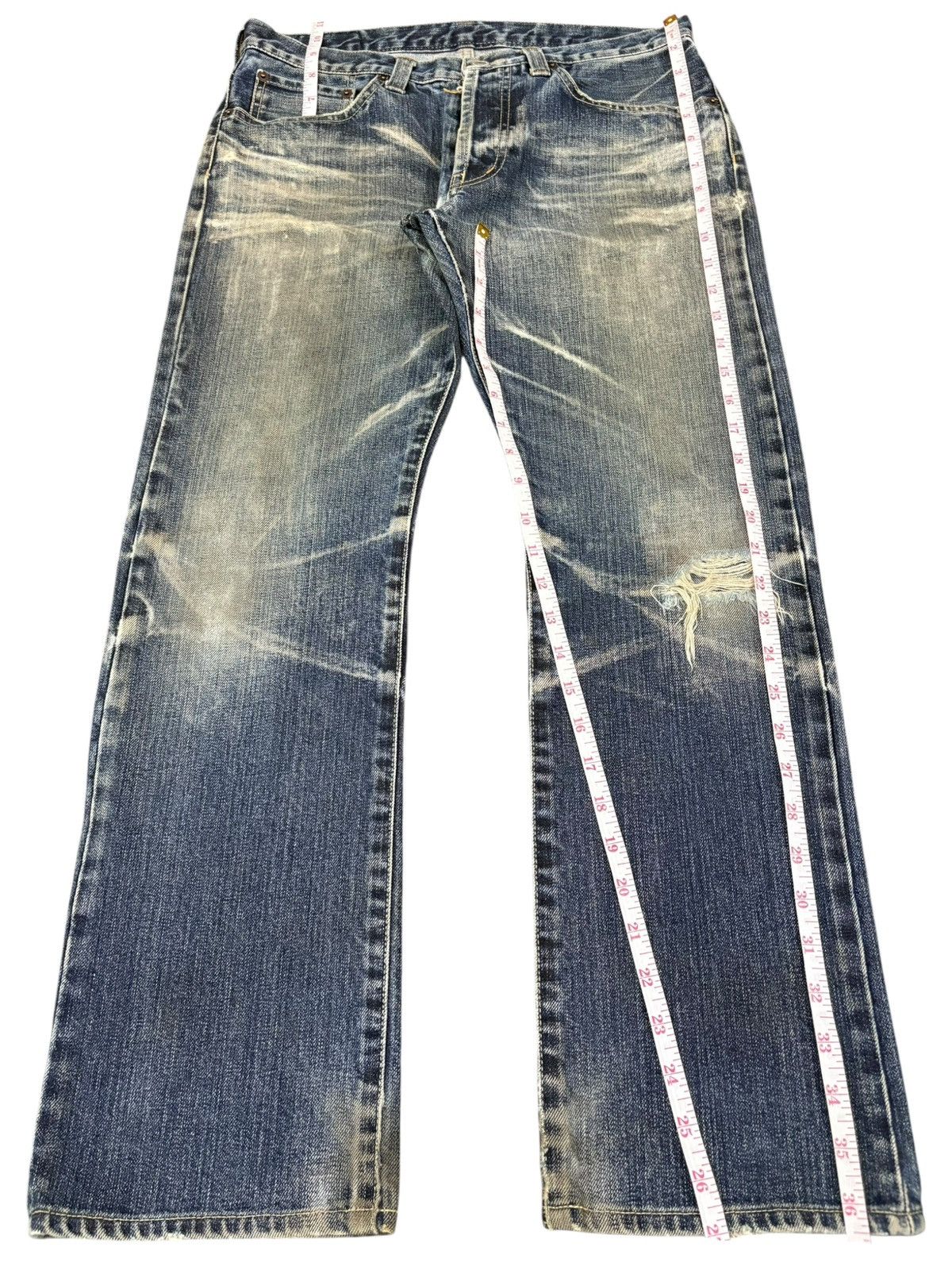 Takeo Kikuchi Vintage Takeo Kikuchi Rusty Mud Wash Distressed Jeans Size US 31 - 11 Thumbnail