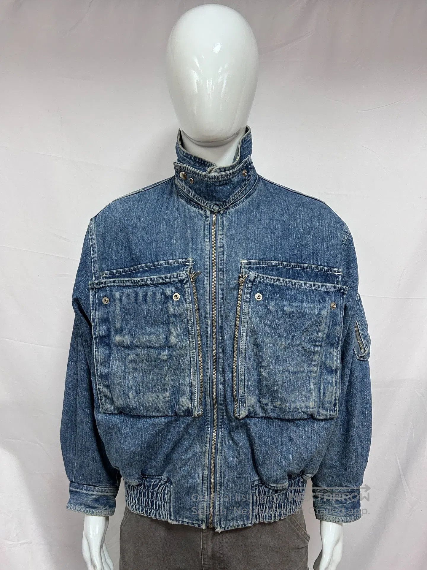 Vintage Vintage Issey Miyake Denim Bomber. Size US M / EU 48-50 / 2 - 9 Thumbnail
