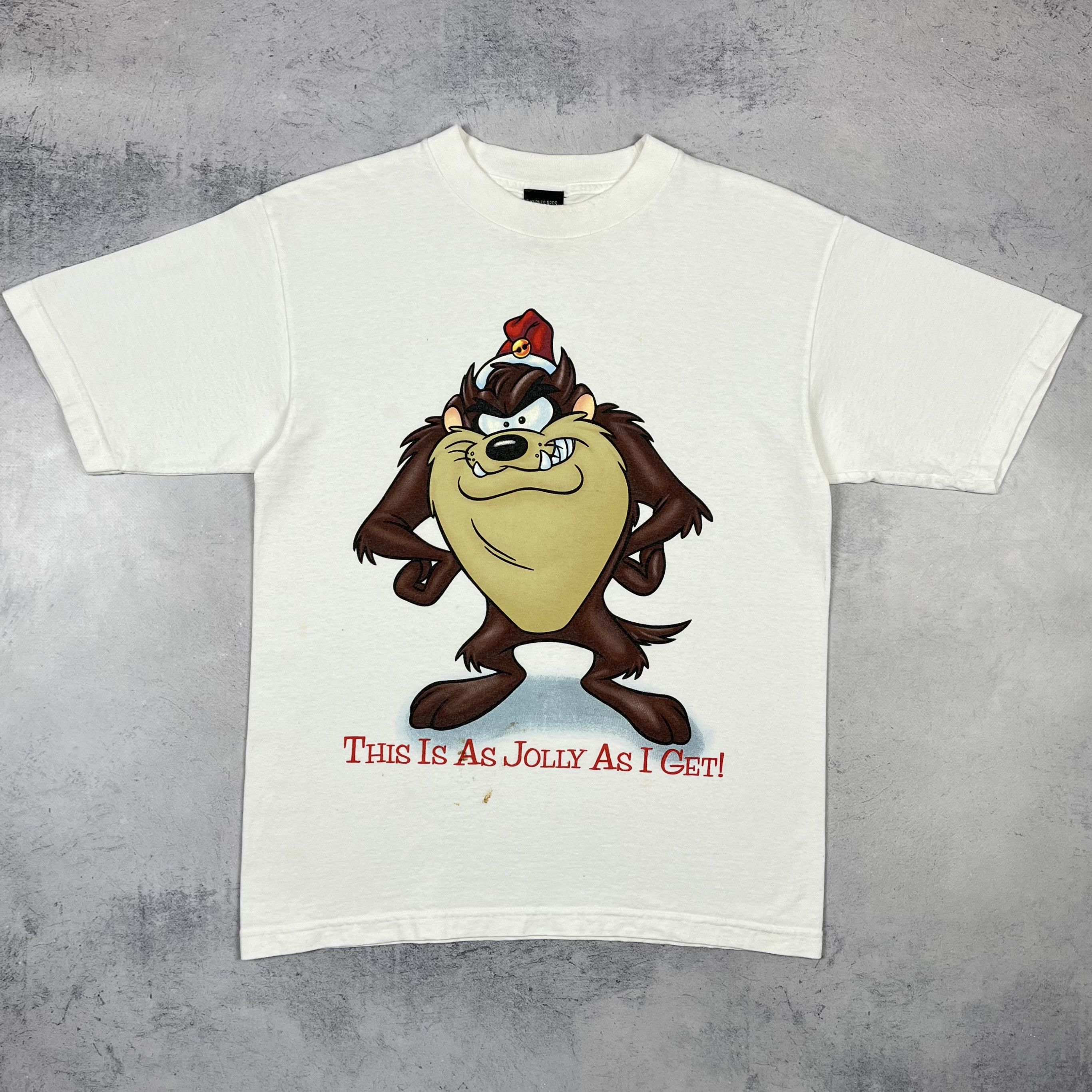 Vintage Vintage Warner Bros Taz Big Logo Cartoon T shirt 1999 Size US M / EU 48-50 / 2 - 2 Thumbnail