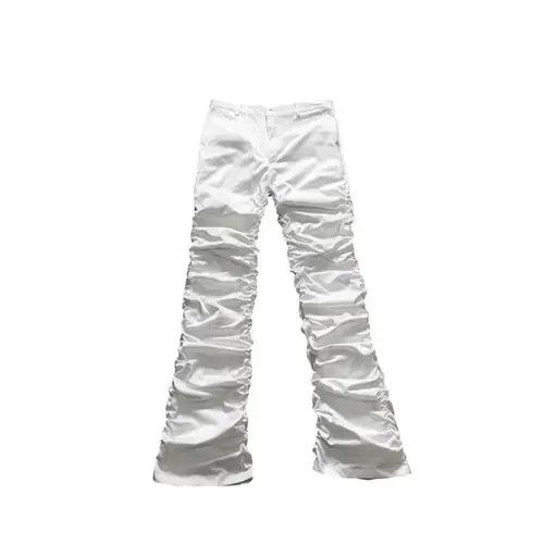Jean Street Hip Hop Frayed Stacked Micro Flare y2k Jeans Size US 30 / EU 46 - 6 Thumbnail