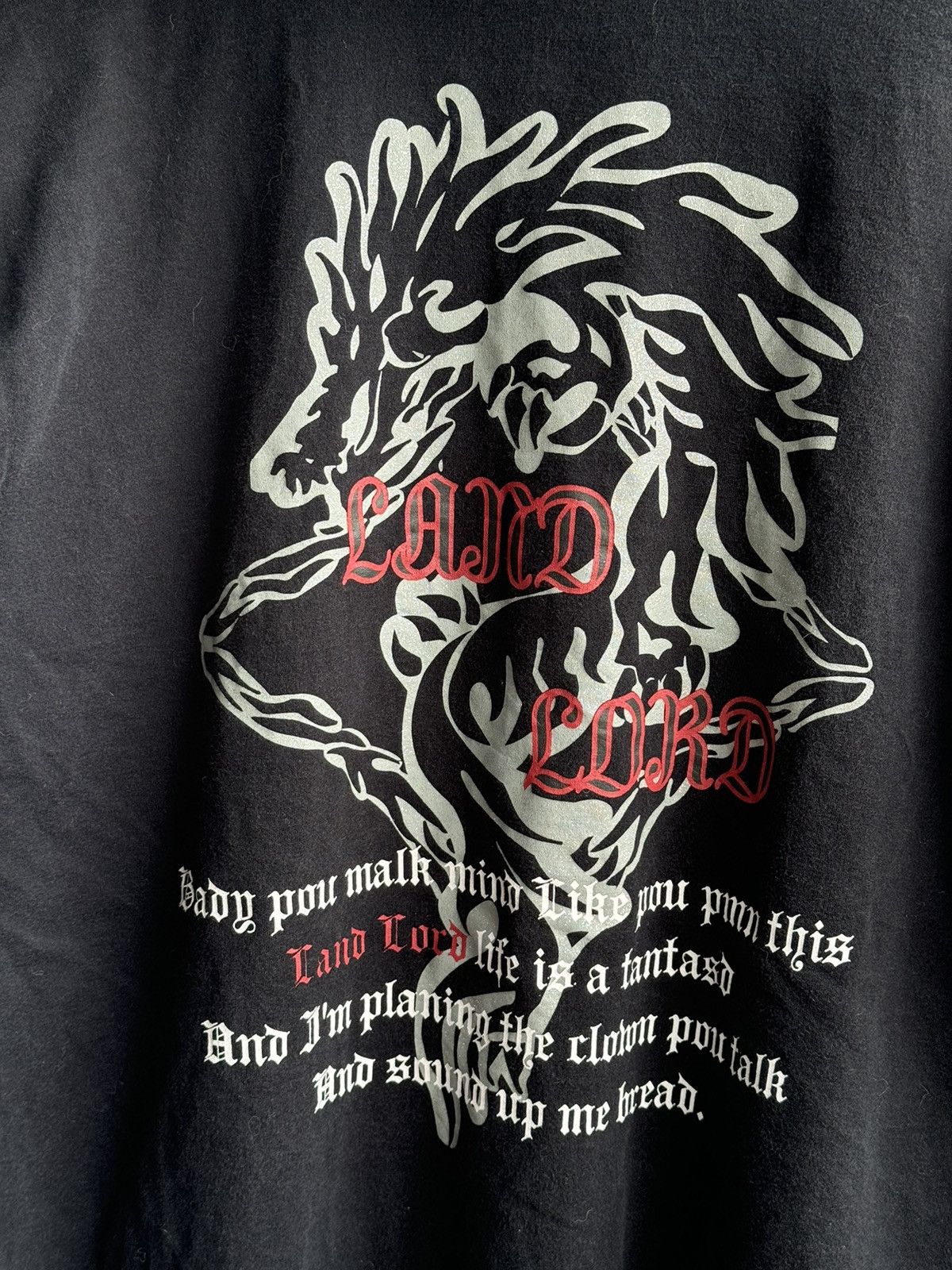 Japanese Brand Y2K Land Lord Punk Skulls Riot Poem Hoodies Size US XL / EU 56 / 4 - 6 Thumbnail
