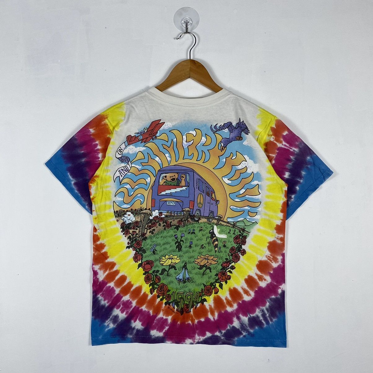 Band Tees VINTAGE 1994 GRATEFUL DEAD SUMMER TOUR LIQUID BLUE TEE Size US S / EU 44-46 / 1 - 8 Thumbnail