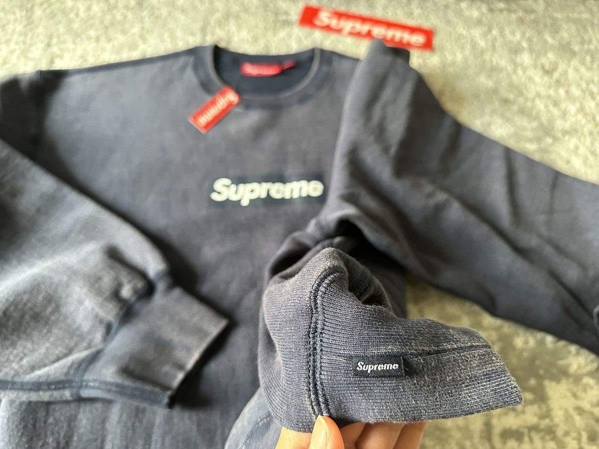 Supreme SUPREME WASHED BOX LOGO CREWNECK SS25 Size US L / EU 52-54 / 3 - 13 Thumbnail