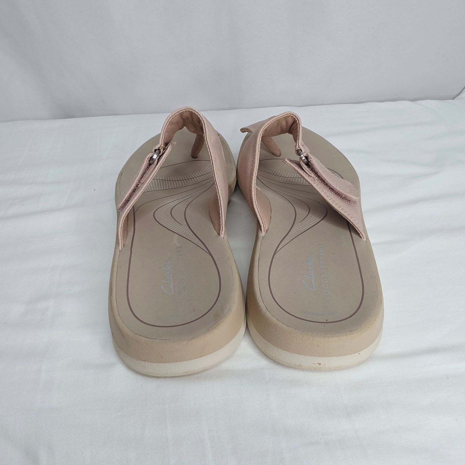 Clarks Clarks Cloudsteppers Pink Style Slip On Open Toe Sandals 9M Size US 9 / IT 39 - 5 Thumbnail