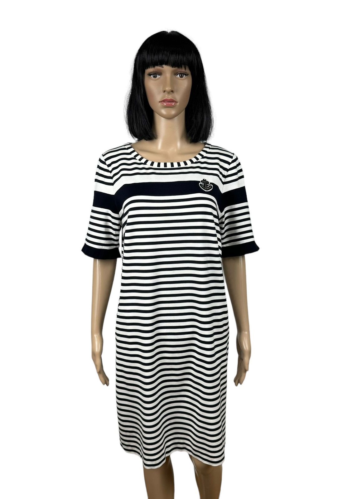 Other Marc Cain Striped Viscose Dress Sweat Nautical size 4 Size L / US 10 / IT 46 - 1 Thumbnail