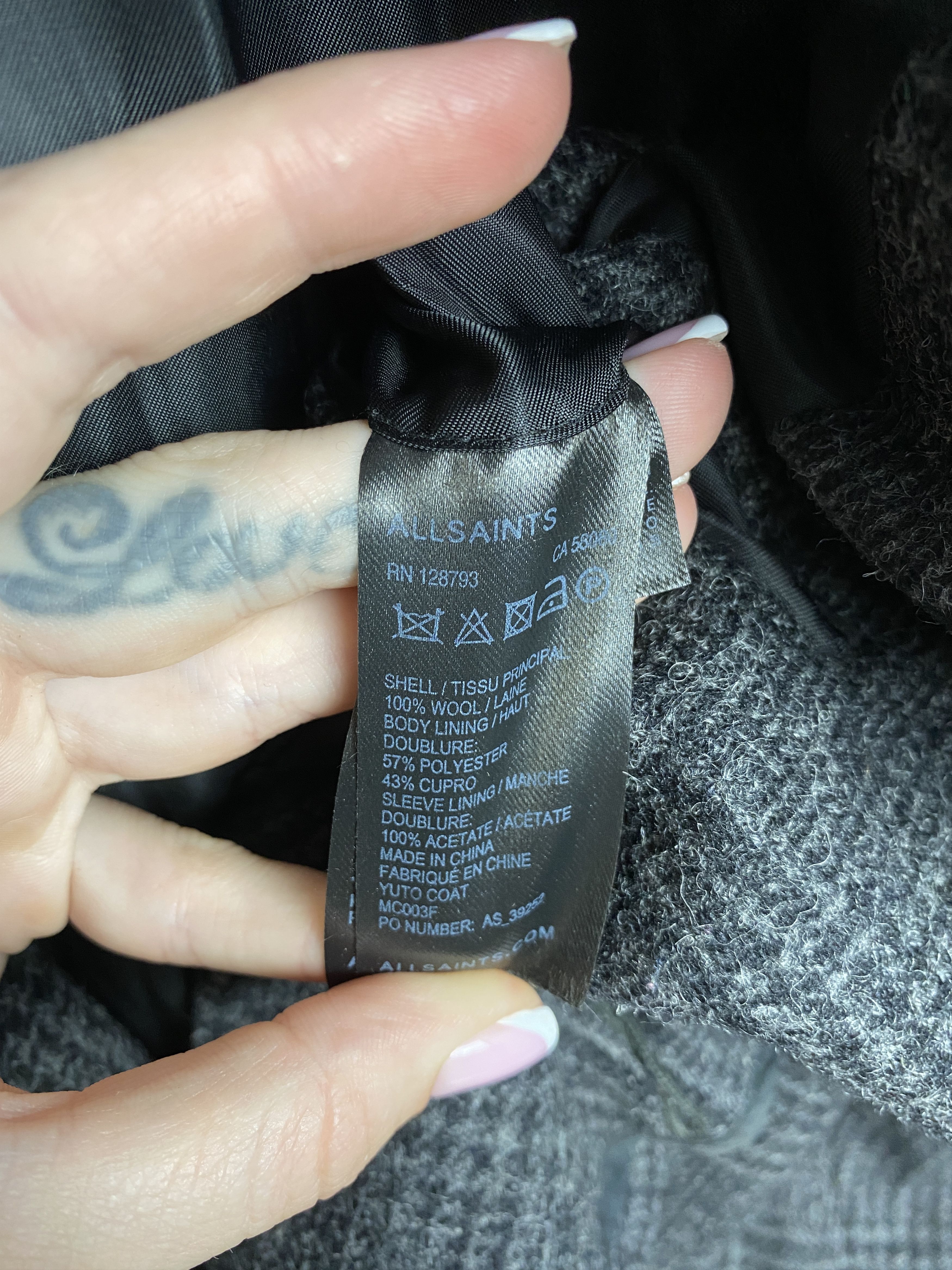 Allsaints Allsaints Vintage Yuto Wool Coat Jacket Size US M / EU 48-50 / 2 - 4 Thumbnail