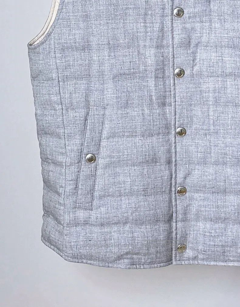 Brunello Cucinelli Brunello Cucinelli Linen wool down vest Size US S / EU 44-46 / 1 - 2 Thumbnail