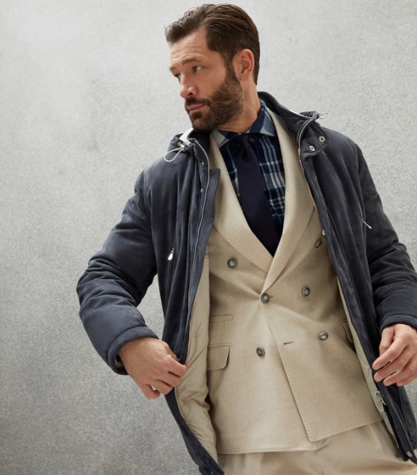 Brunello Cucinelli Jacket in Dark Blue Size US L / EU 52-54 / 3 - 6 Thumbnail