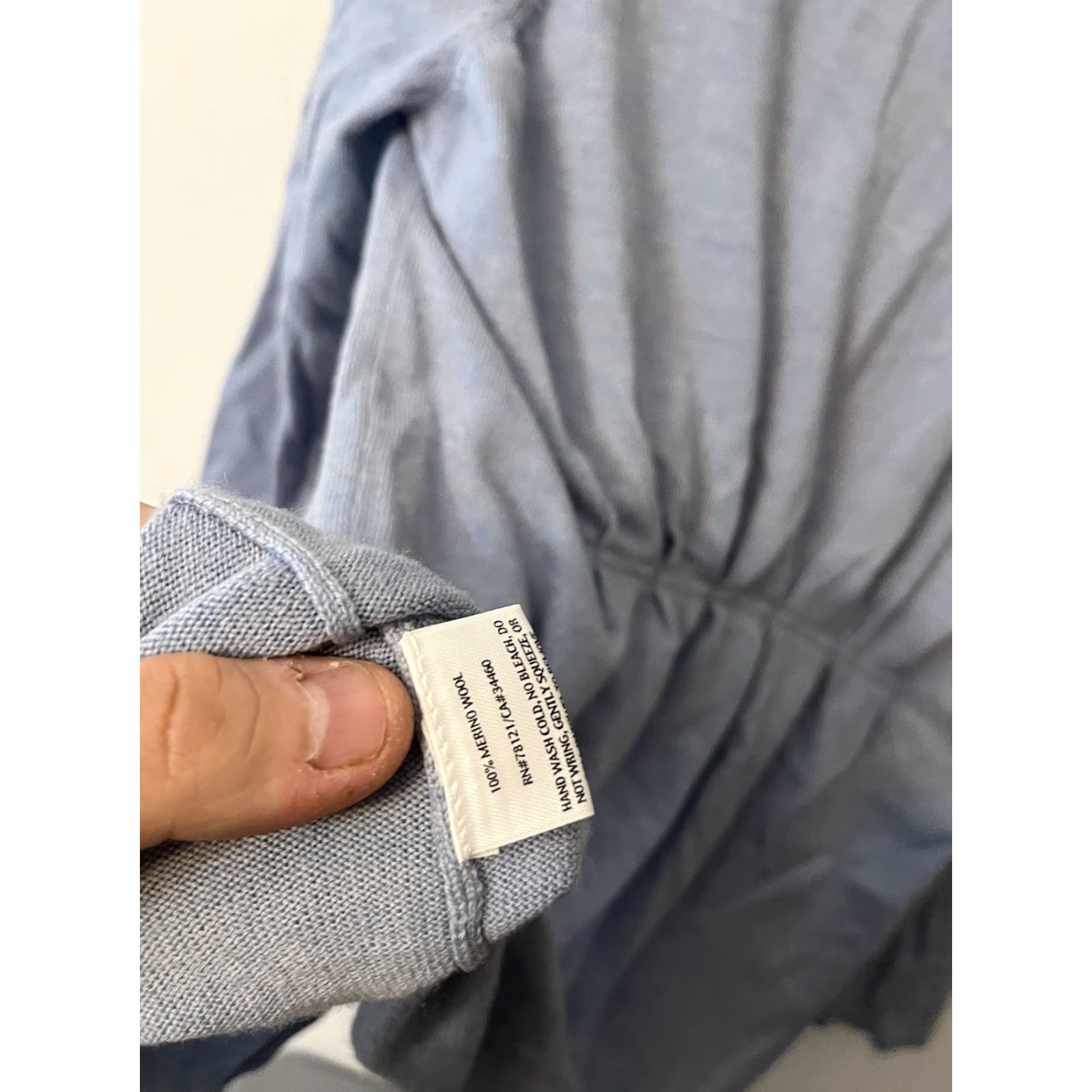 Eileen Fisher Eileen Fisher Cardigan Women M Blue 100% Merino Wool Button Sweater Size M / US 6-8 / IT 42-44 - 4 Thumbnail