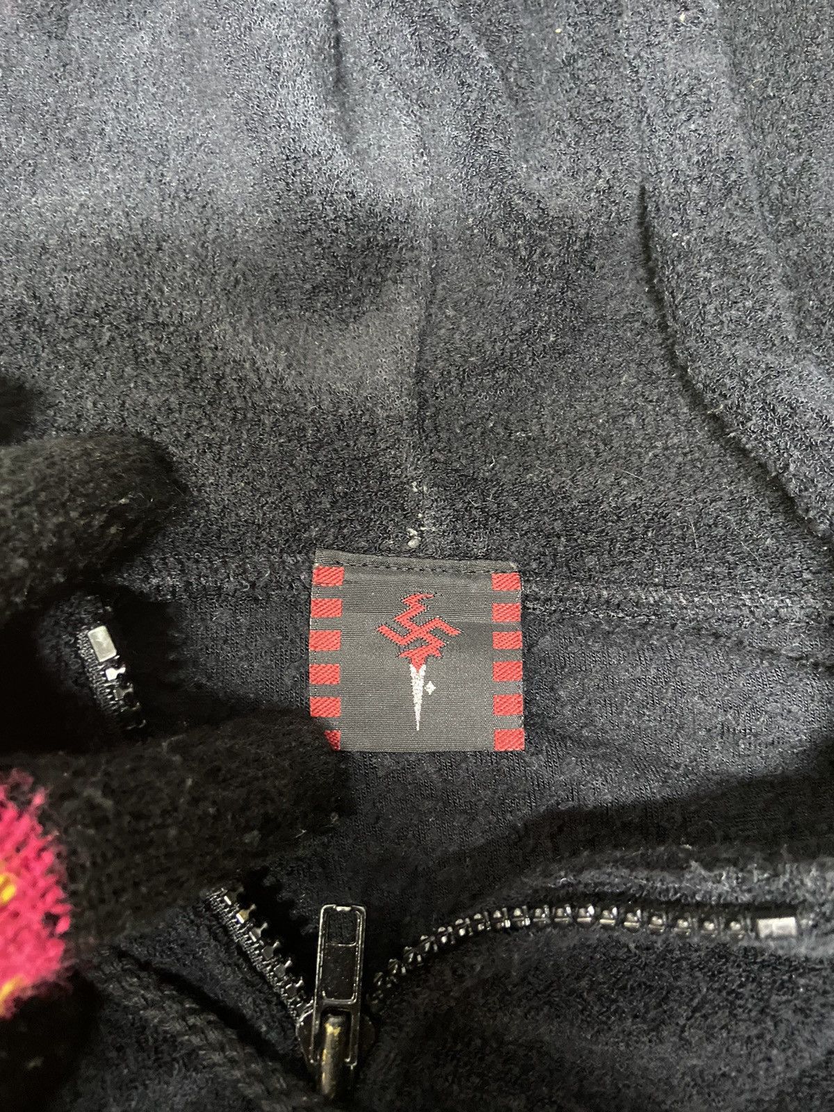 Japanese Brand × Vintage BAD COMPANY LEOPARD STRIPE FLEECE SWEATER HOODIE Size US L / EU 52-54 / 3 - 11 Thumbnail